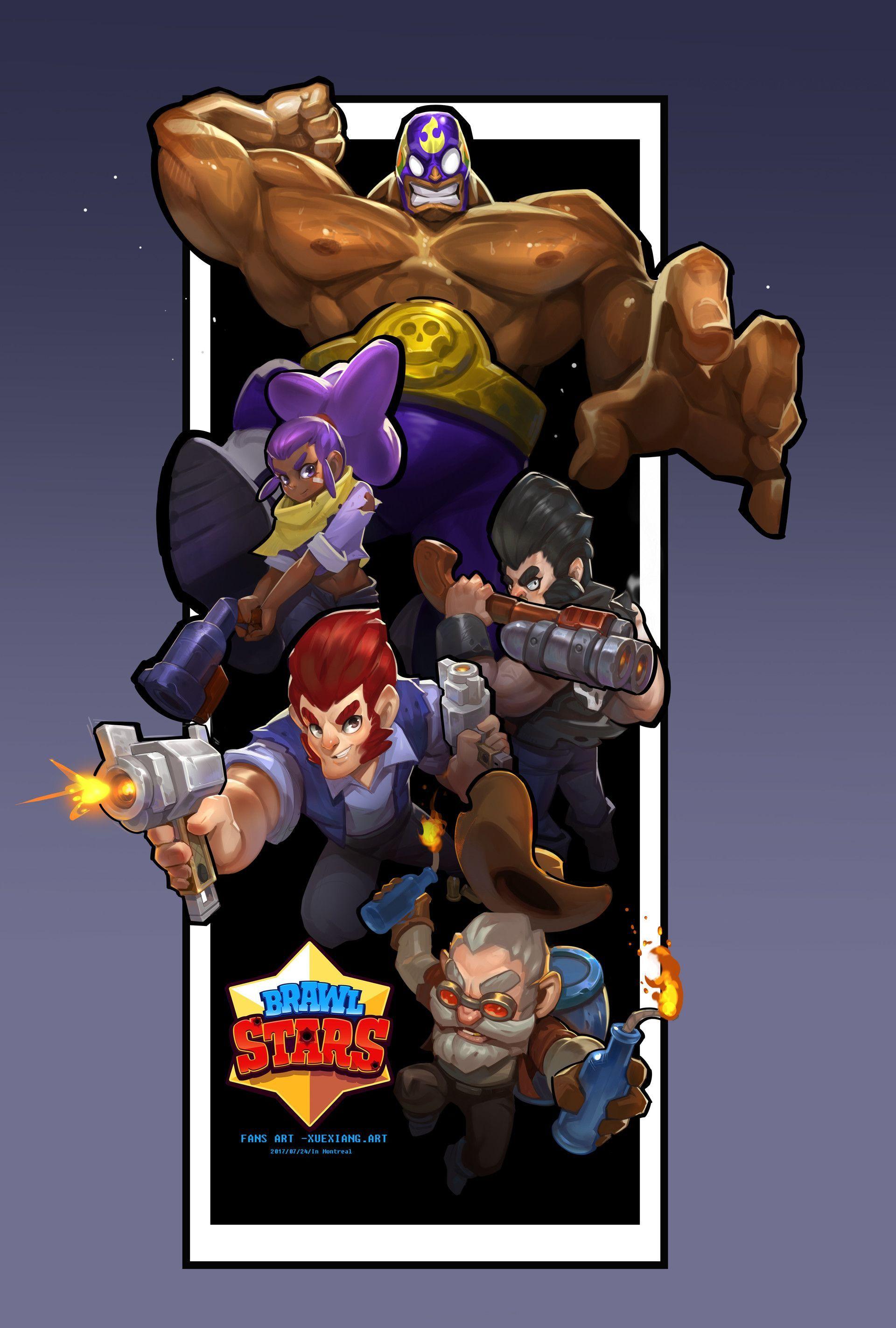 Image result for Brawl Stars concept art. characters in 2018