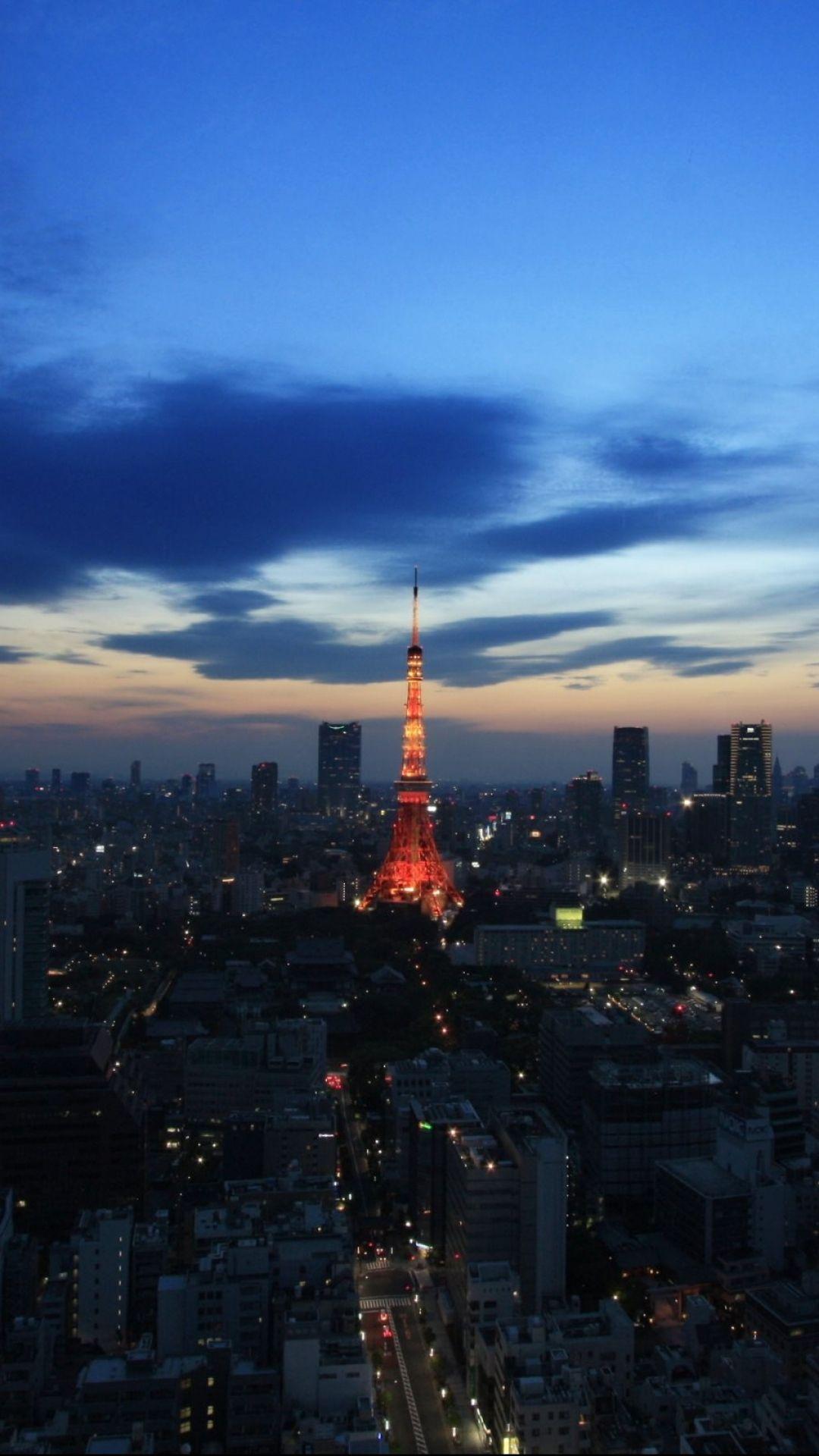 Man Made Tokyo Tower (1080x1920) Wallpaper