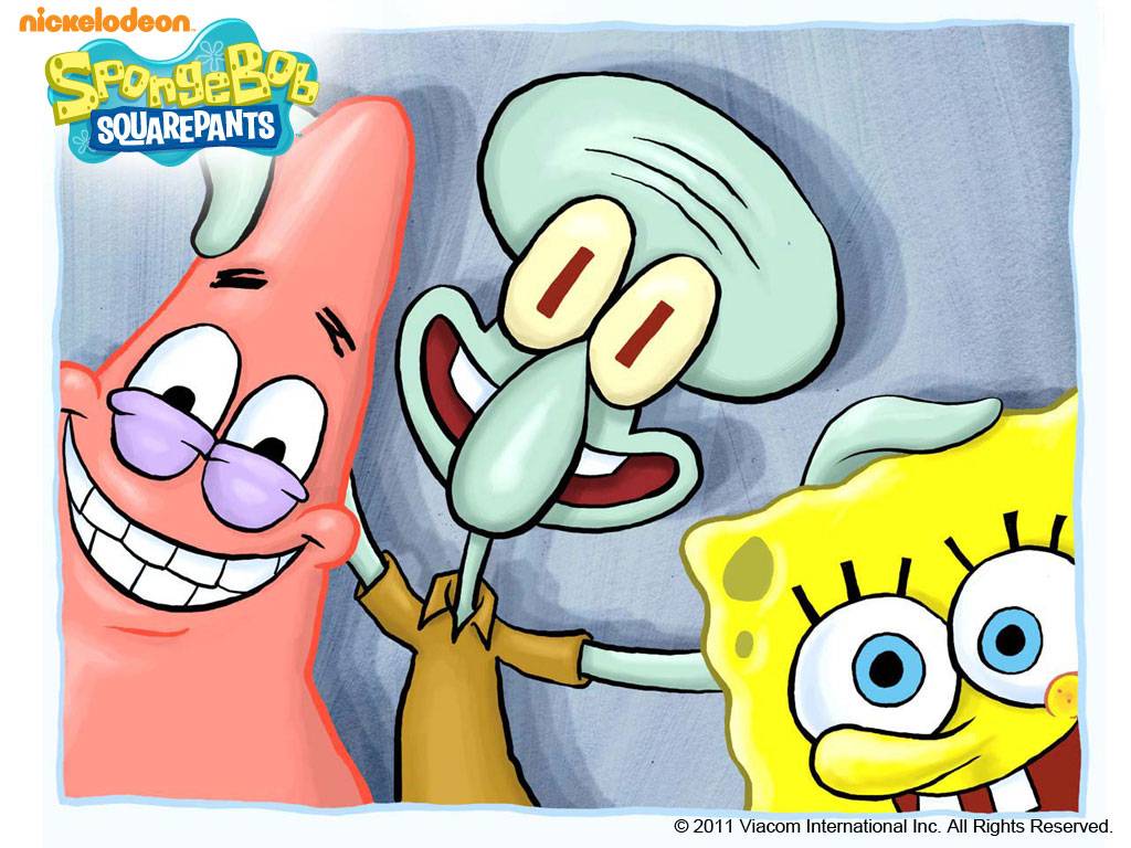 spongebob and patrick hugging