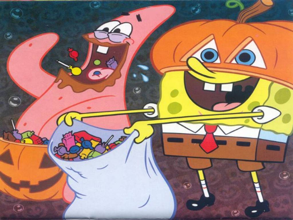 spongebob halloween wallpaper spongebob and patrick halloween