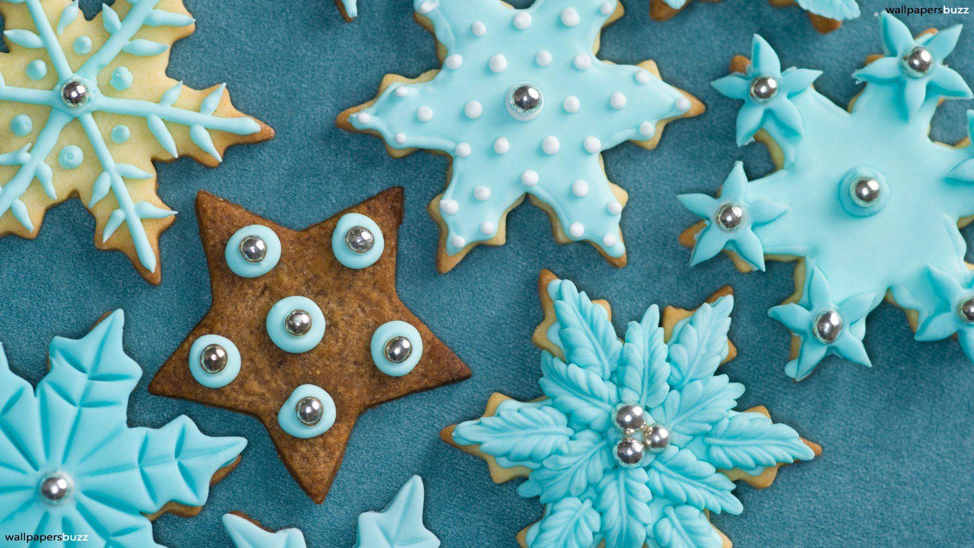 Cookies Christmas snowflake HD Wallpapers