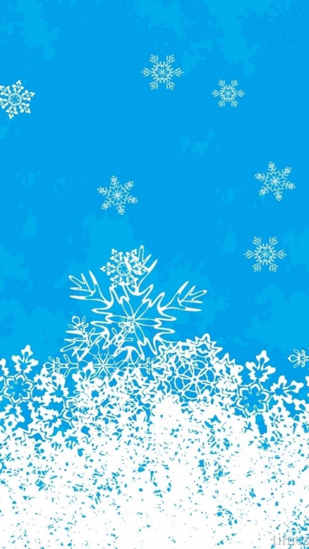 Merry Christmas Snowflake Backgrounds iPhone 6 wallpapers