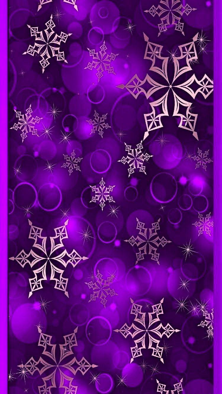 Purple and pink snowflake Christmas snowflake snow winter