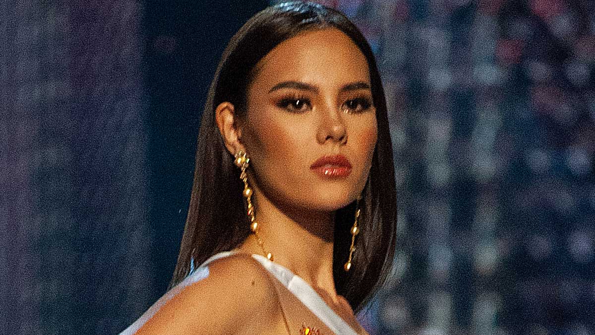 Catriona Gray Wears Tessera Earrings At Miss U 2018 Prelims