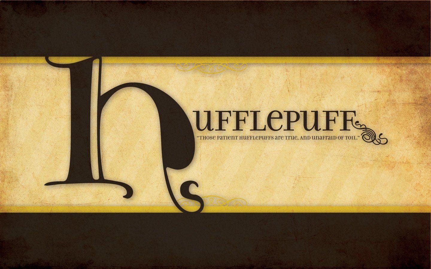 Houses Harry Potter Hufflepuff badgers Hogwarts patience wallpaper