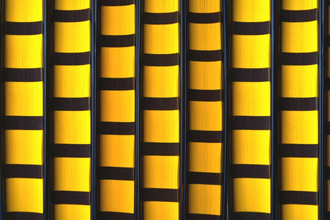 Hufflepuff wallpaper made from copies of the limited edition book
