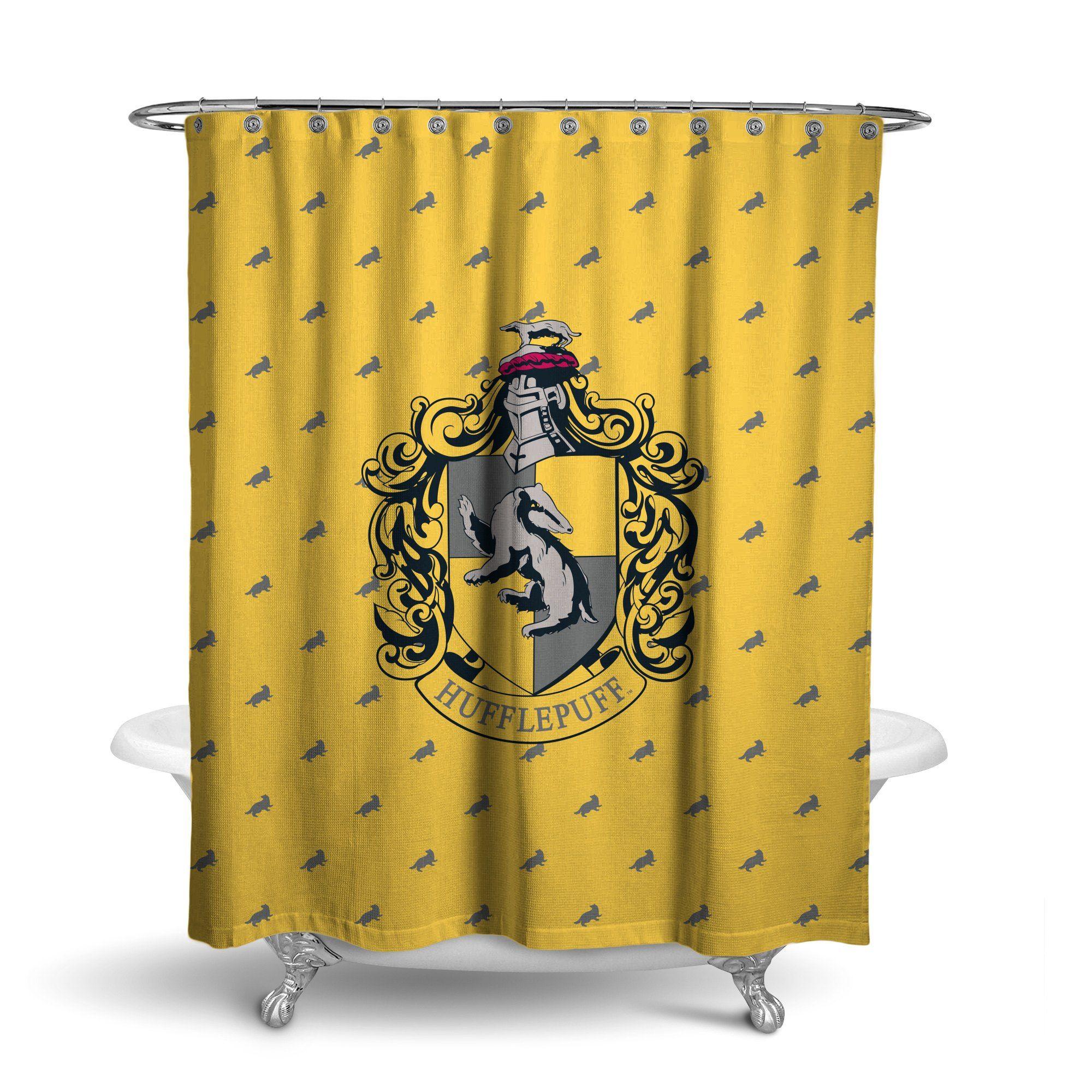 Seven Times Six: Harry Potter Hufflepuff Shower Curtain House