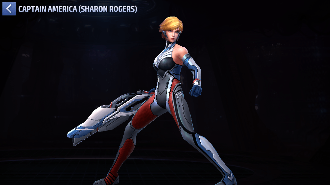 Captain America (Sharon Rogers) The daughter of Steve Rogers