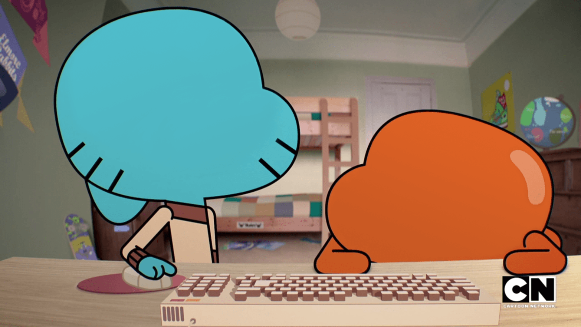 Gumball and Darwin blank faces. The Amazing World Of