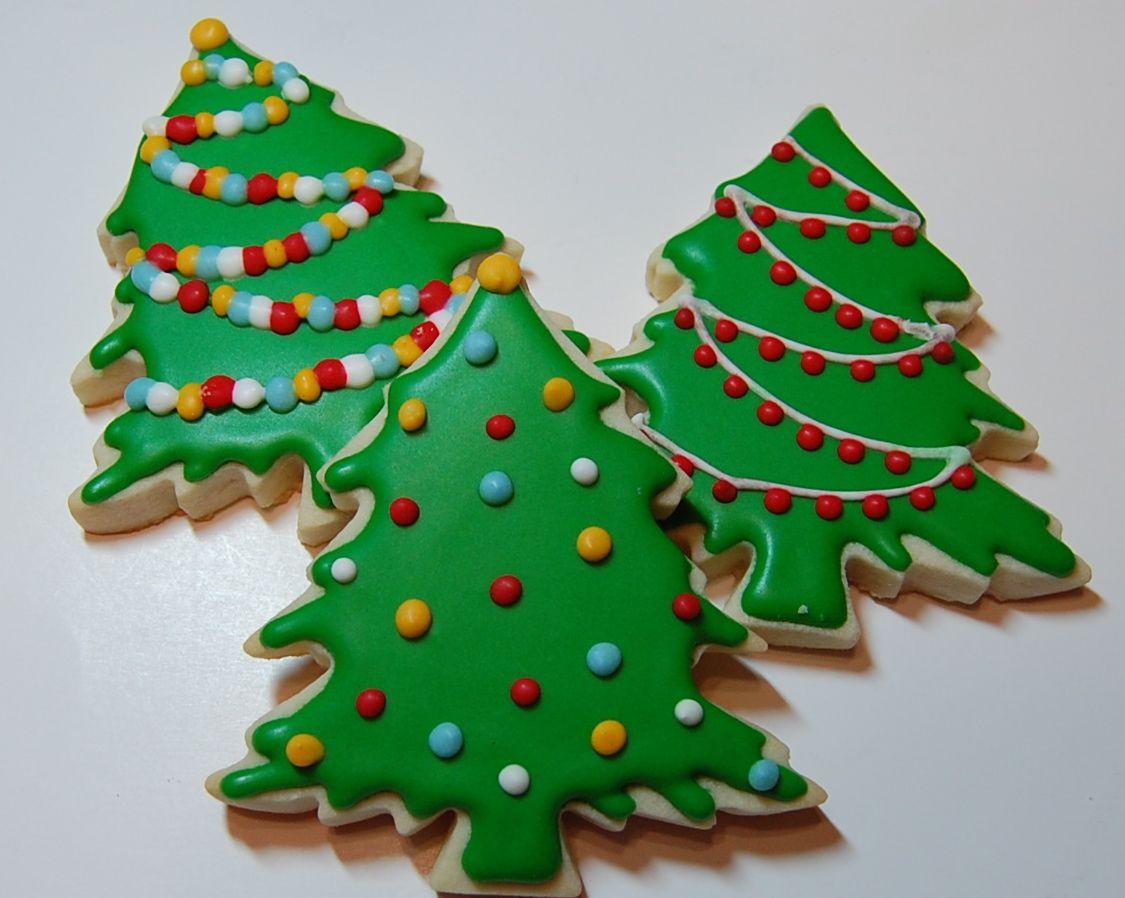 Christmas Tree Sugar Cookies