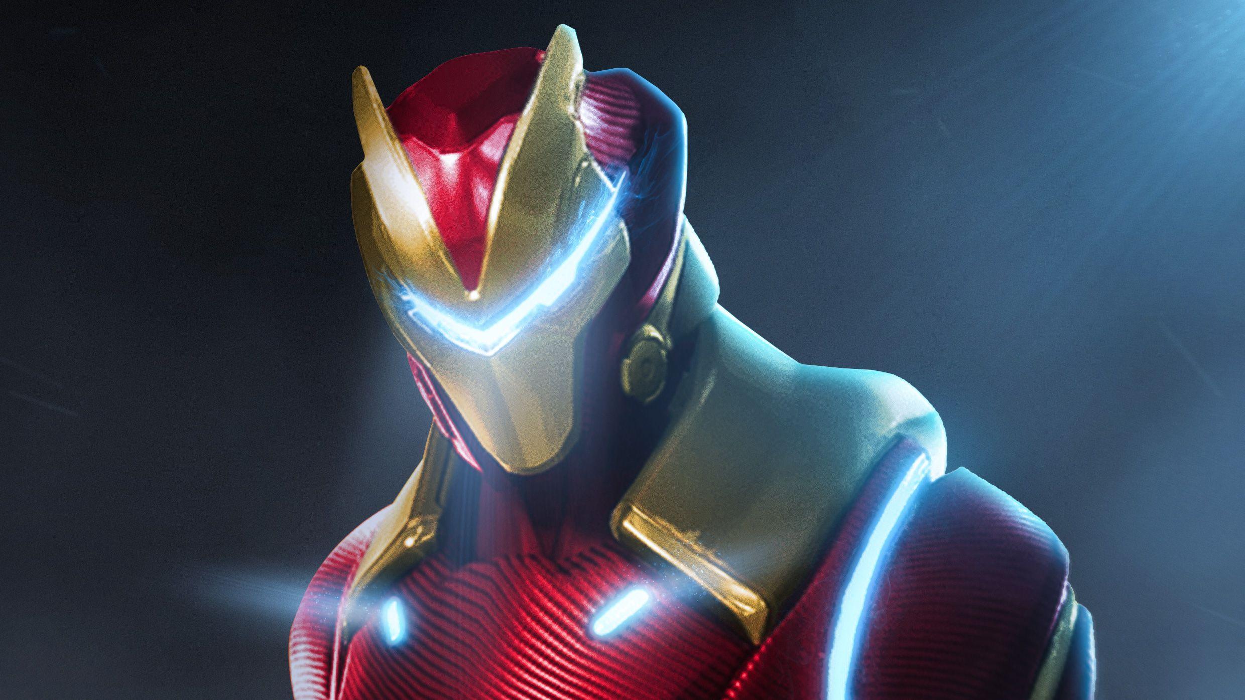 Fortnite X Marvel Iron Man, HD Superheroes, 4k Wallpaper, Image