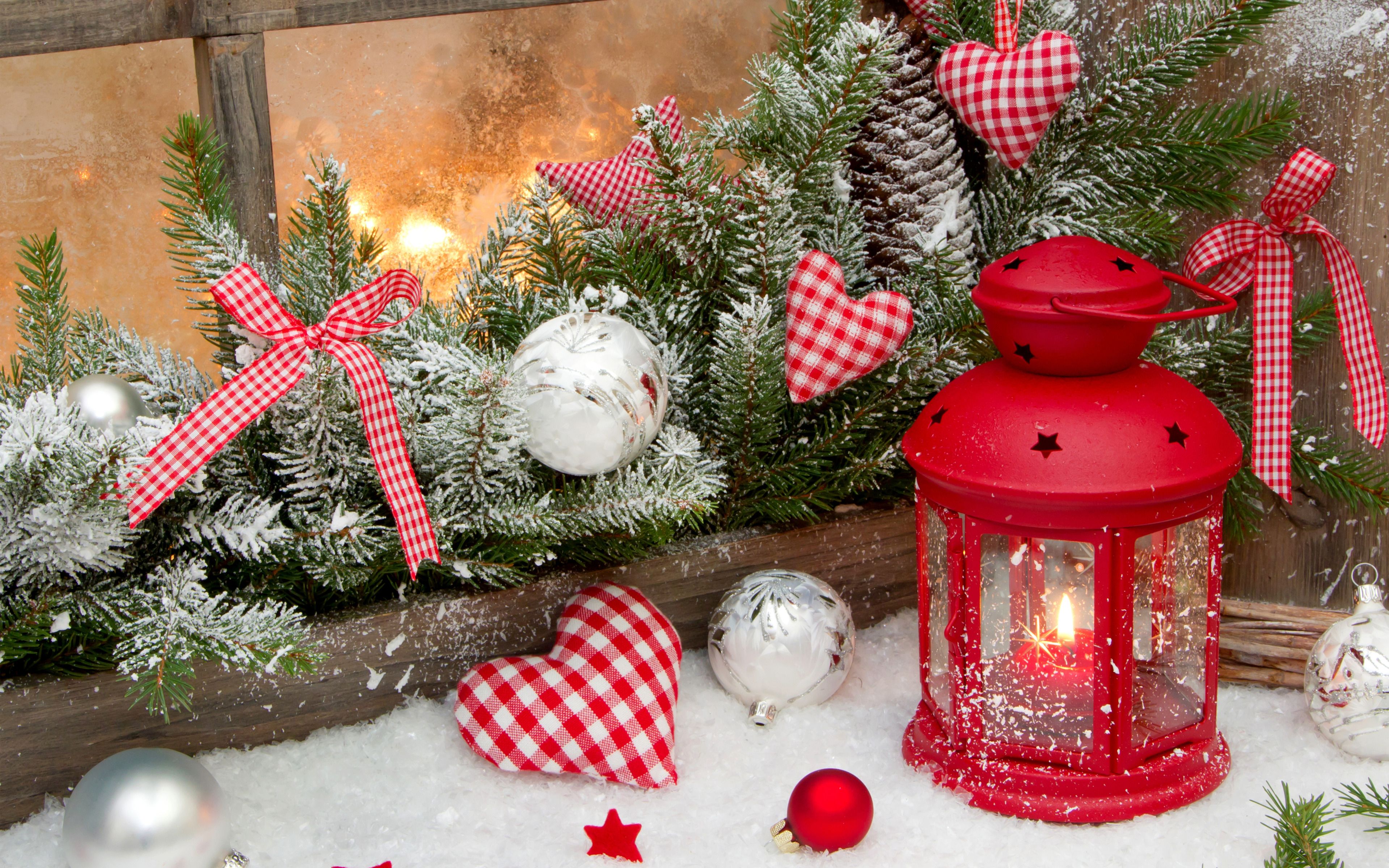 Winter, Christmas Spirit, Candle burning widescreen wallpapers