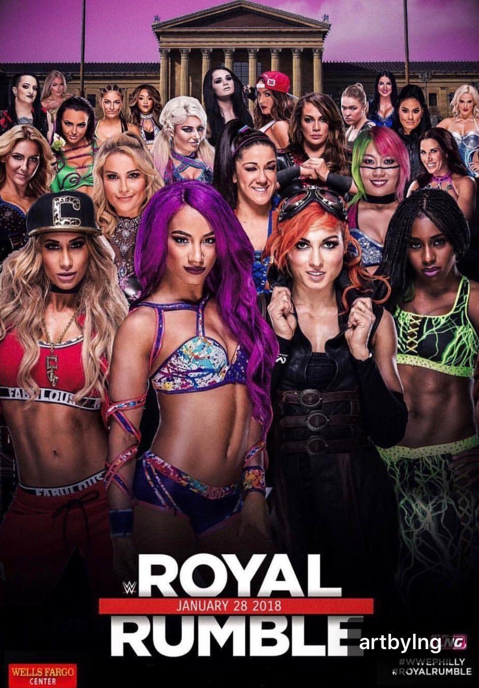 The historic 1st ever women's royal rumble with all these powerful