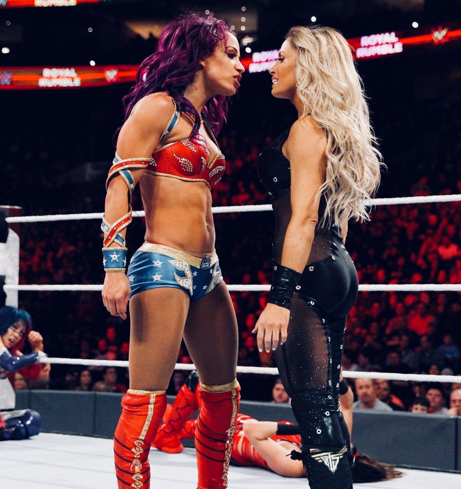 Sasha Banks and Trish Stratusst Ever Women's Royal Rumble. wwe