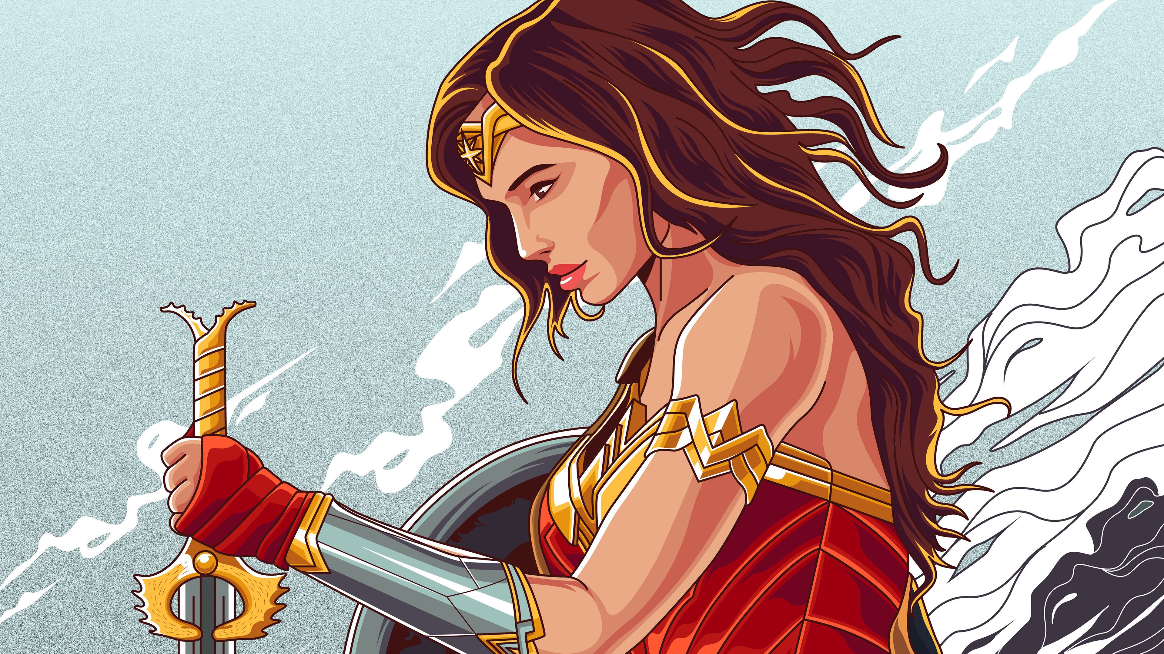 Wonder Woman 4k New Artworks, HD Superheroes, 4k Wallpaper, Image