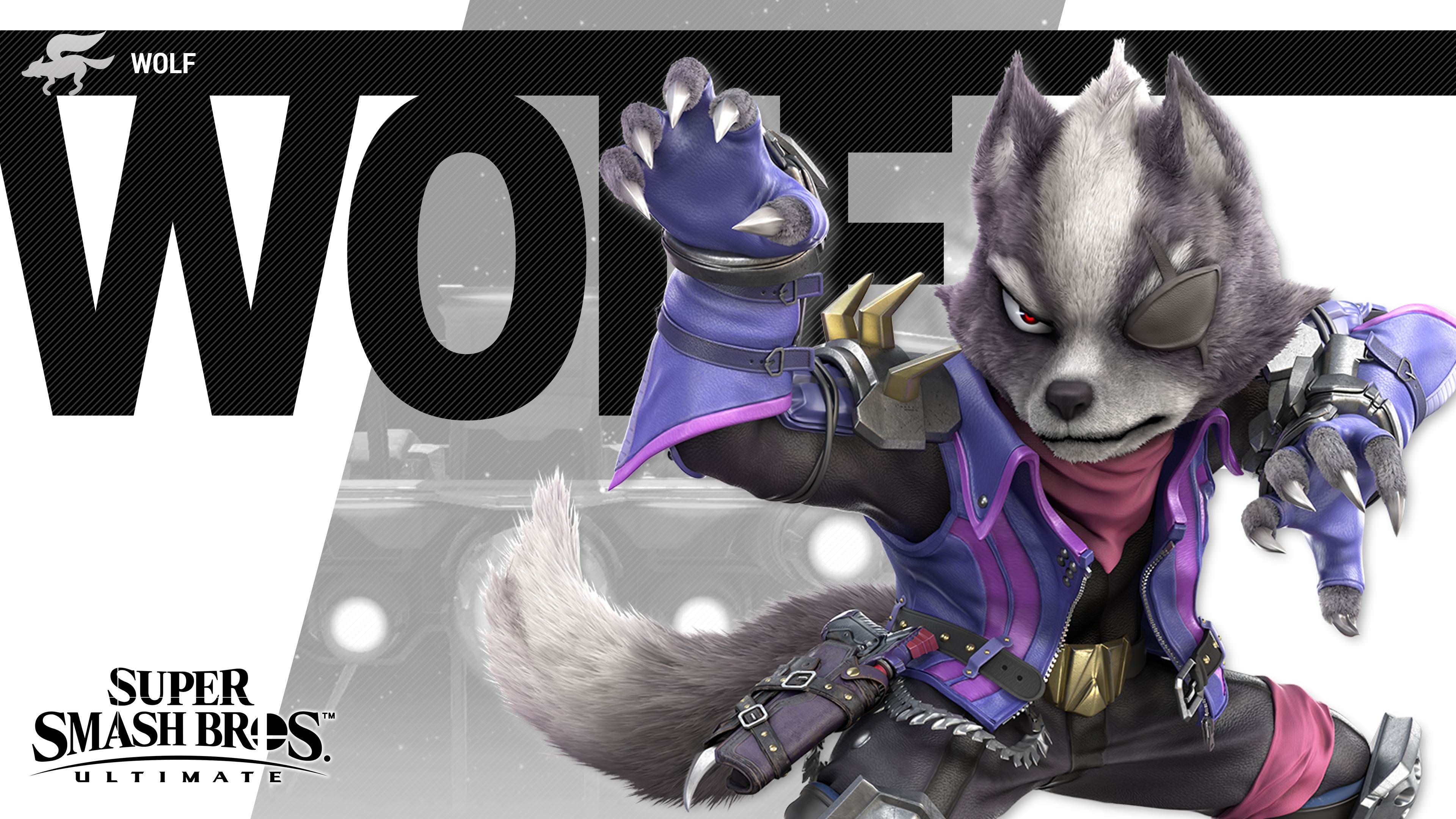 Super Smash Bros Ultimate Wolf Wallpaper. Cat with Monocle