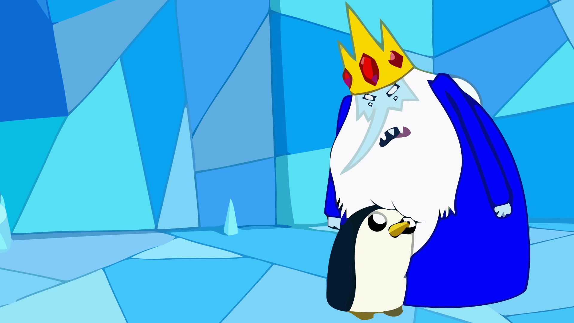 adventure time marceline and ice king wallpaper