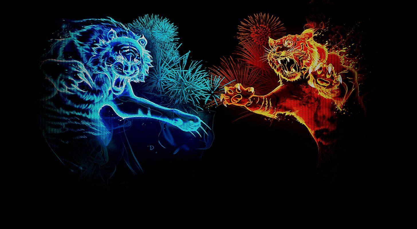 Abstract Fire Tiger Wallpaper HD. Background Wallpaper Gallery 2