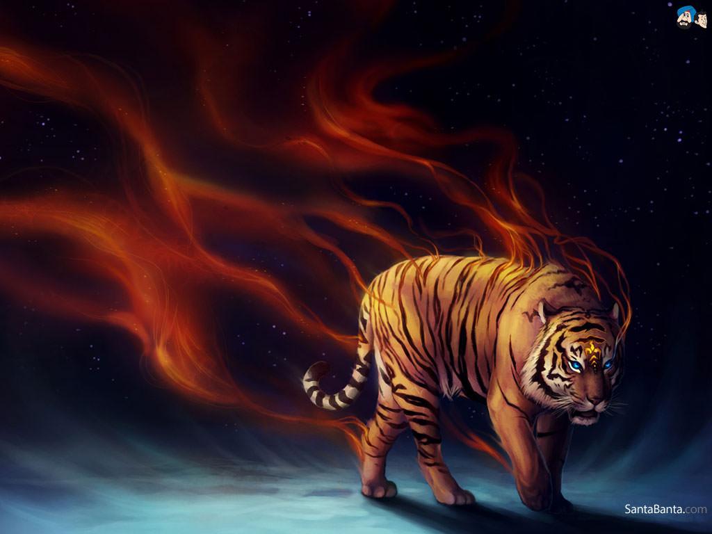 Abstract Fire Tiger Wallpaper HD. Background Wallpaper Gallery 3