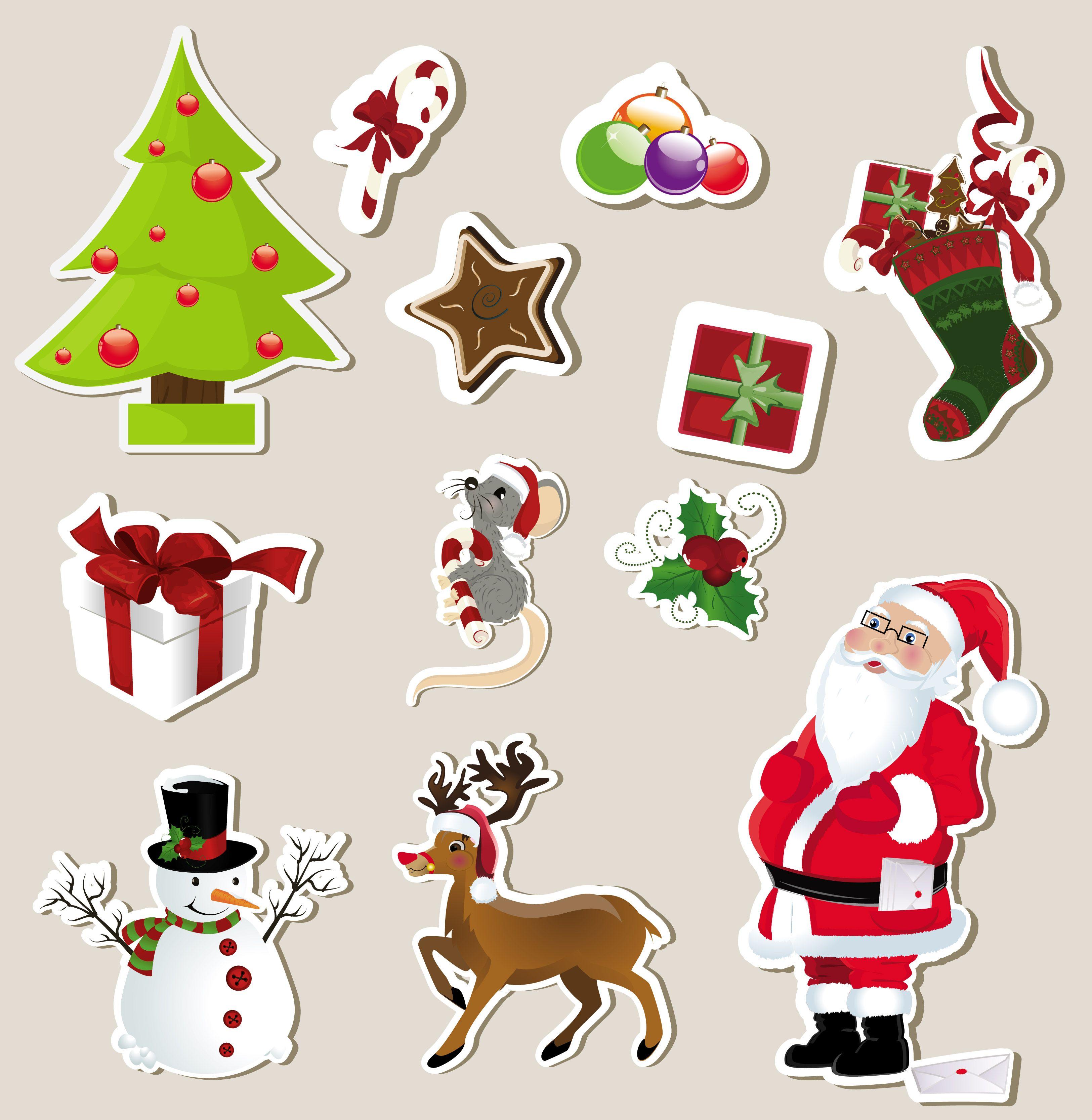 Printable Christmas Stickers