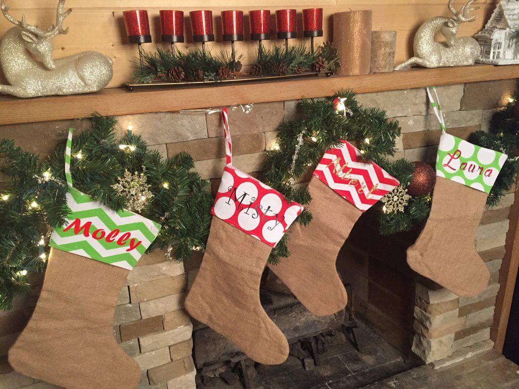Christmas Stockings. Santa Stocking Stuffers. Blank Christmas