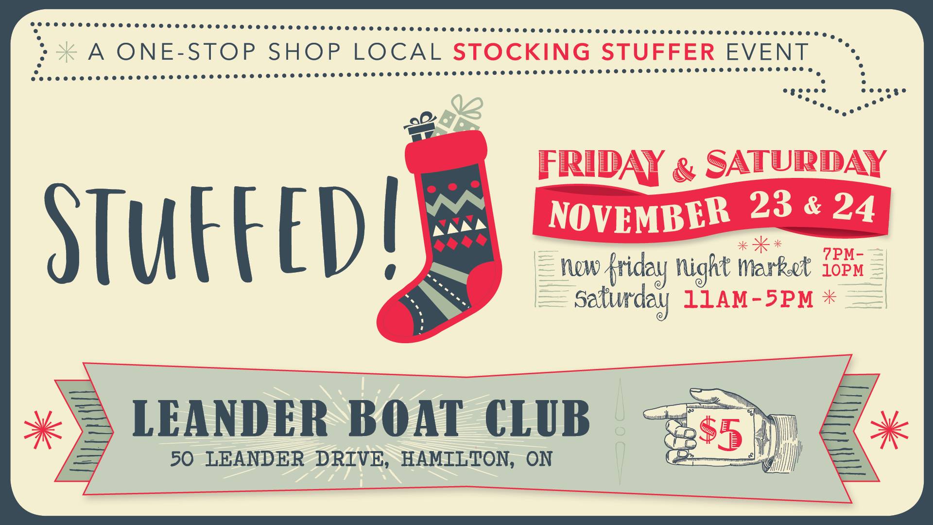 Stuffed! 2018 Holiday Shopping Event Leander Boat Club, Hamilton