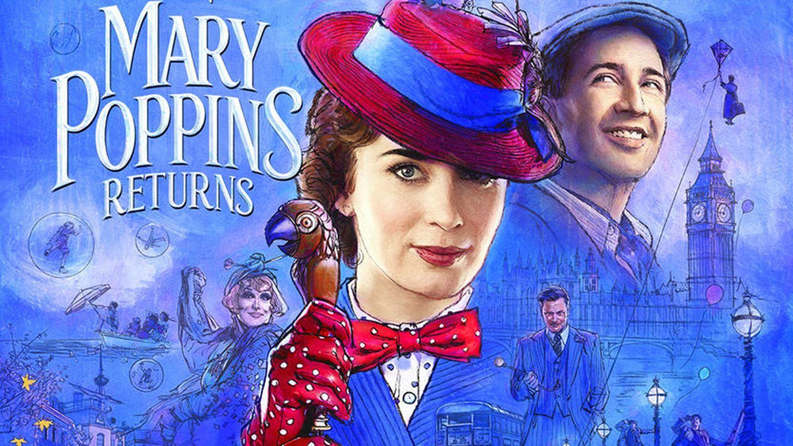 Mary Poppins Returns Trailer Flies In With Old Fashioned Animation