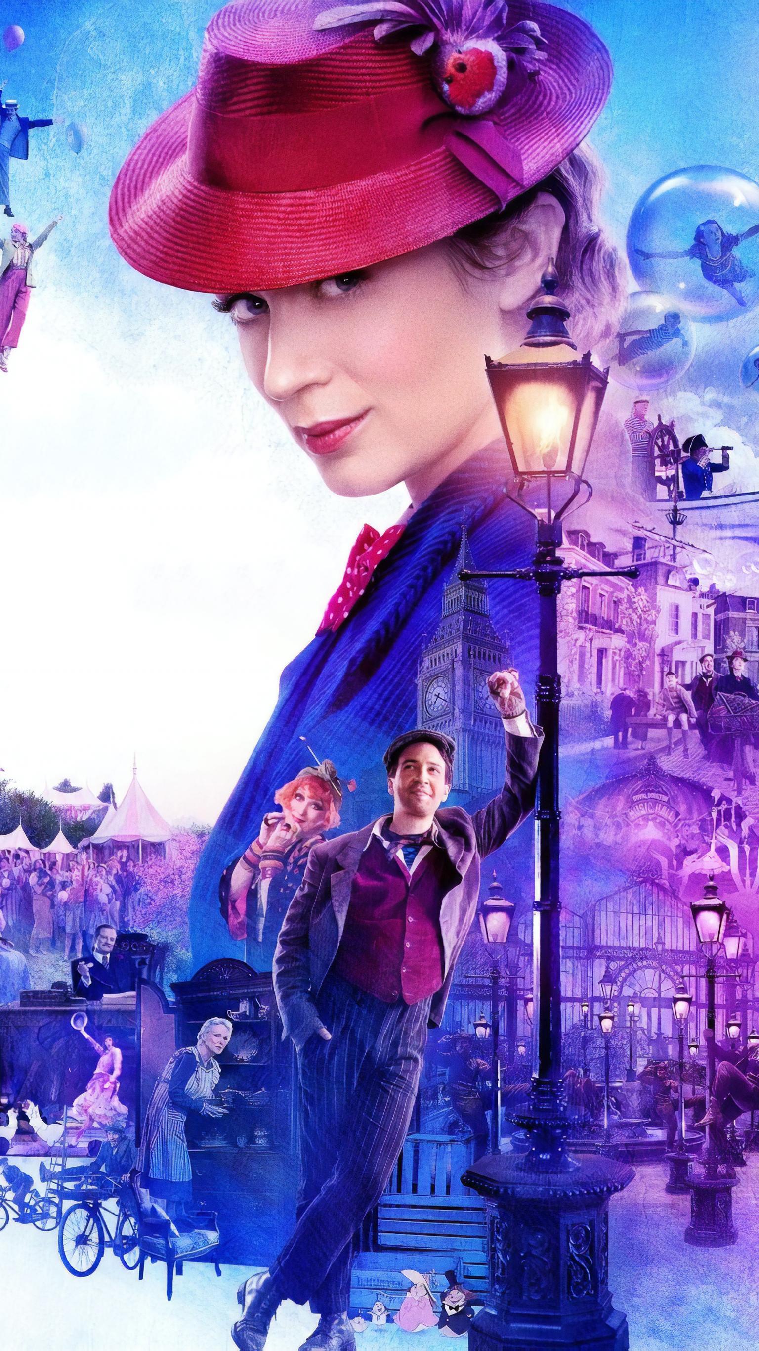 Mary Poppins Returns (2018) Phone Wallpaper