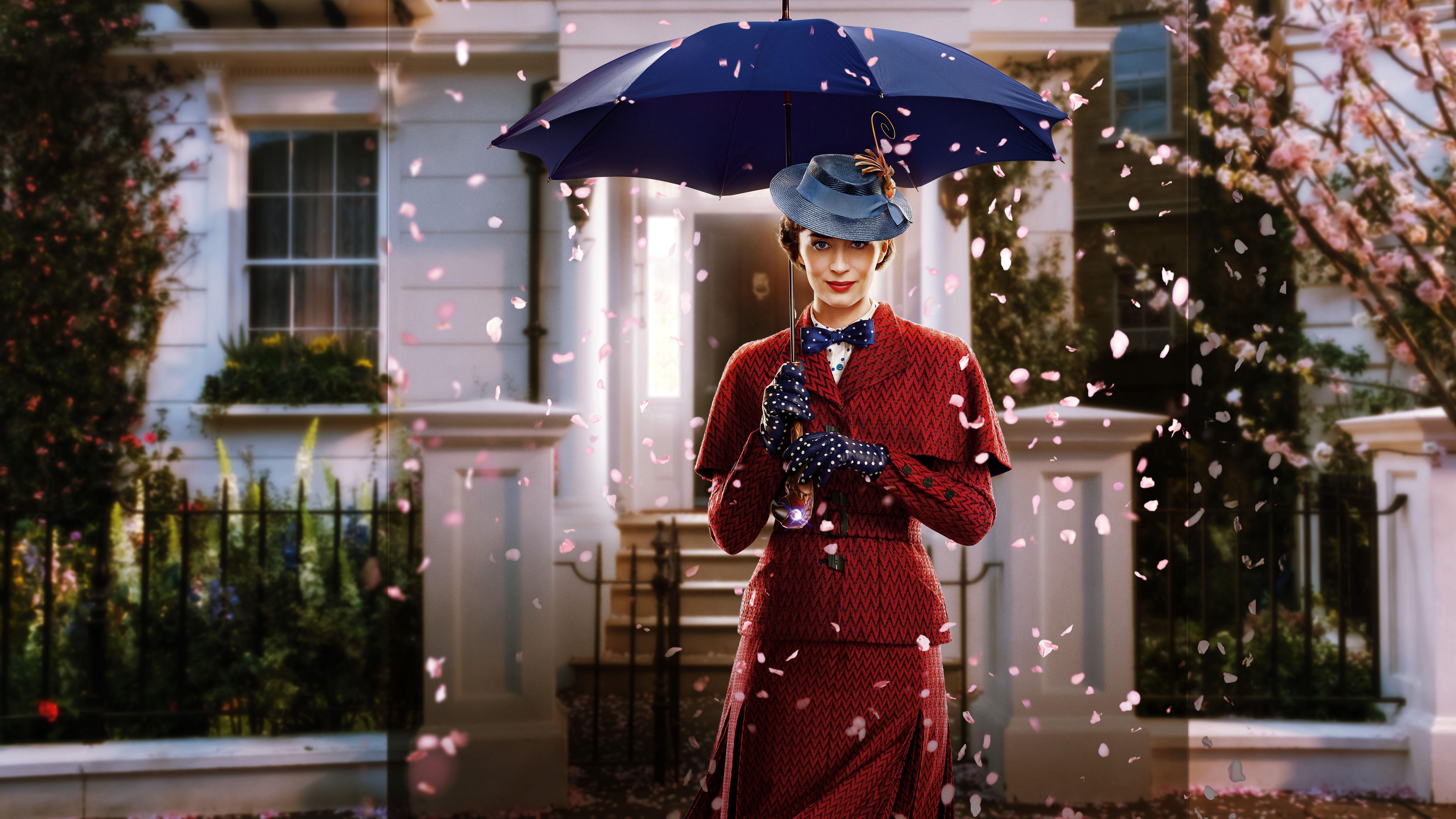 Emily Blunt in Mary Poppins Returns 2018 4K 8K Wallpaper. HD