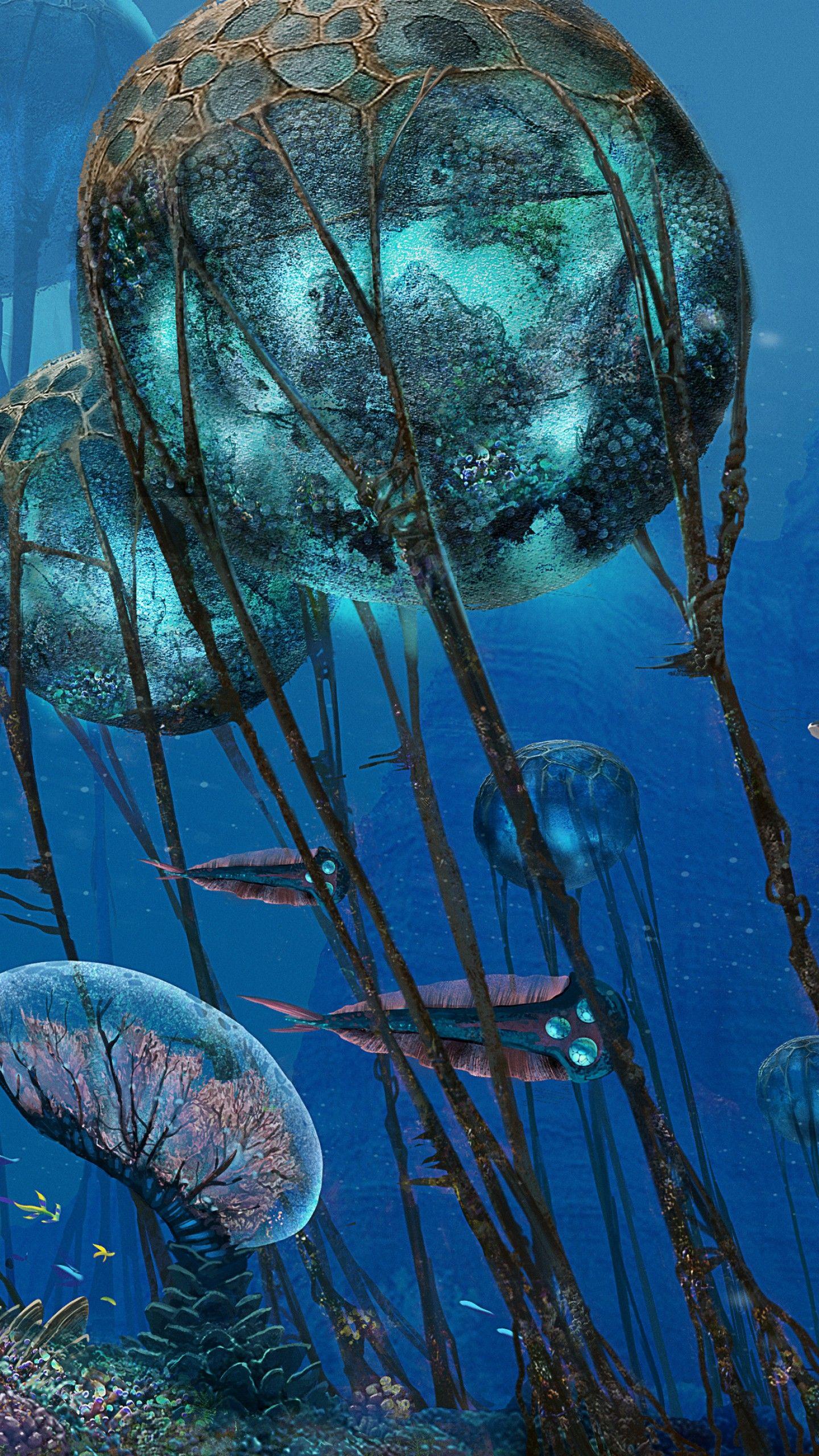 Wallpaper Subnautica, screenshot, underwater, 4k, Games