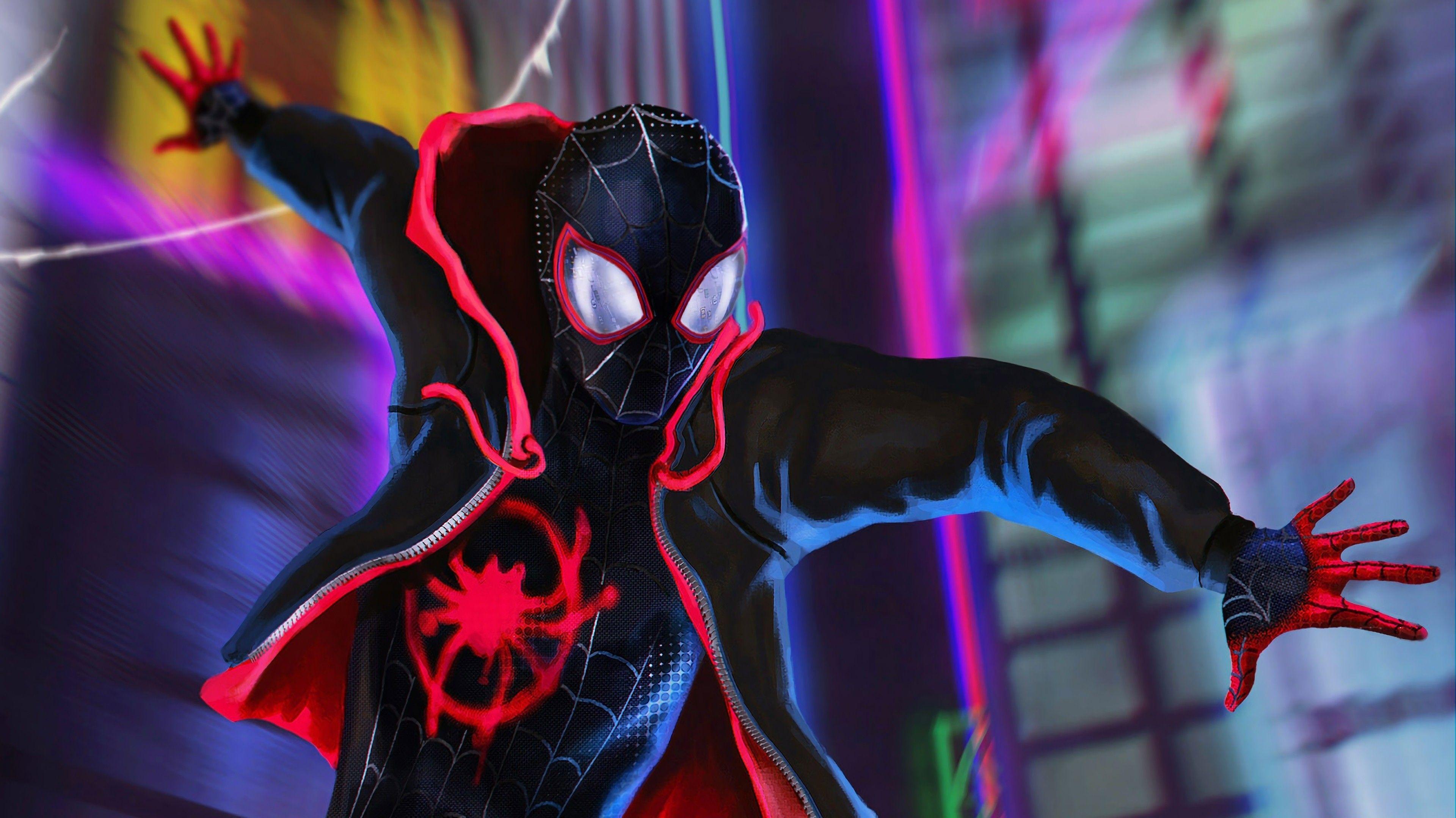 spider man into the spider verse android wallpaper