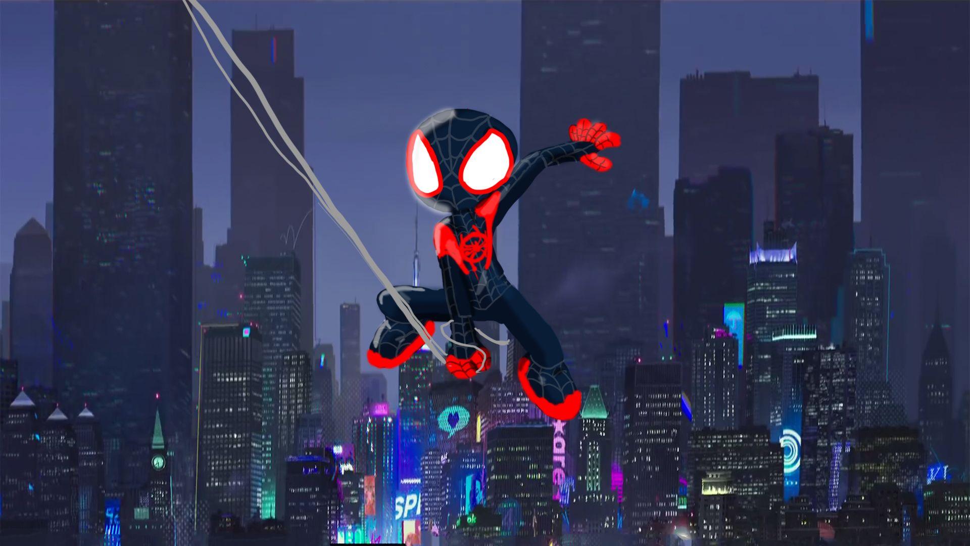 SpiderMan Into The Spider Verse Movie Artwork, HD Movies, 4k