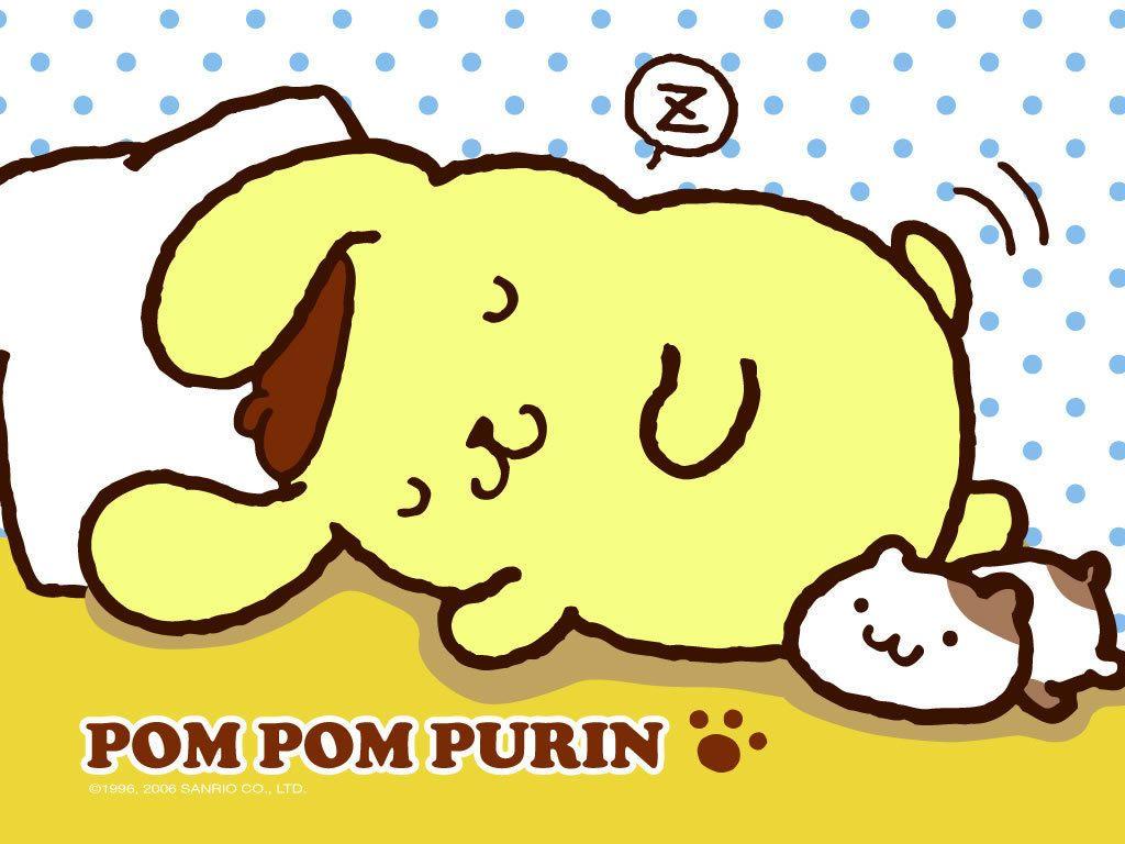 Pompompurin and Macroon love Kawaii  Cute  Sanrio HD phone wallpaper   Pxfuel