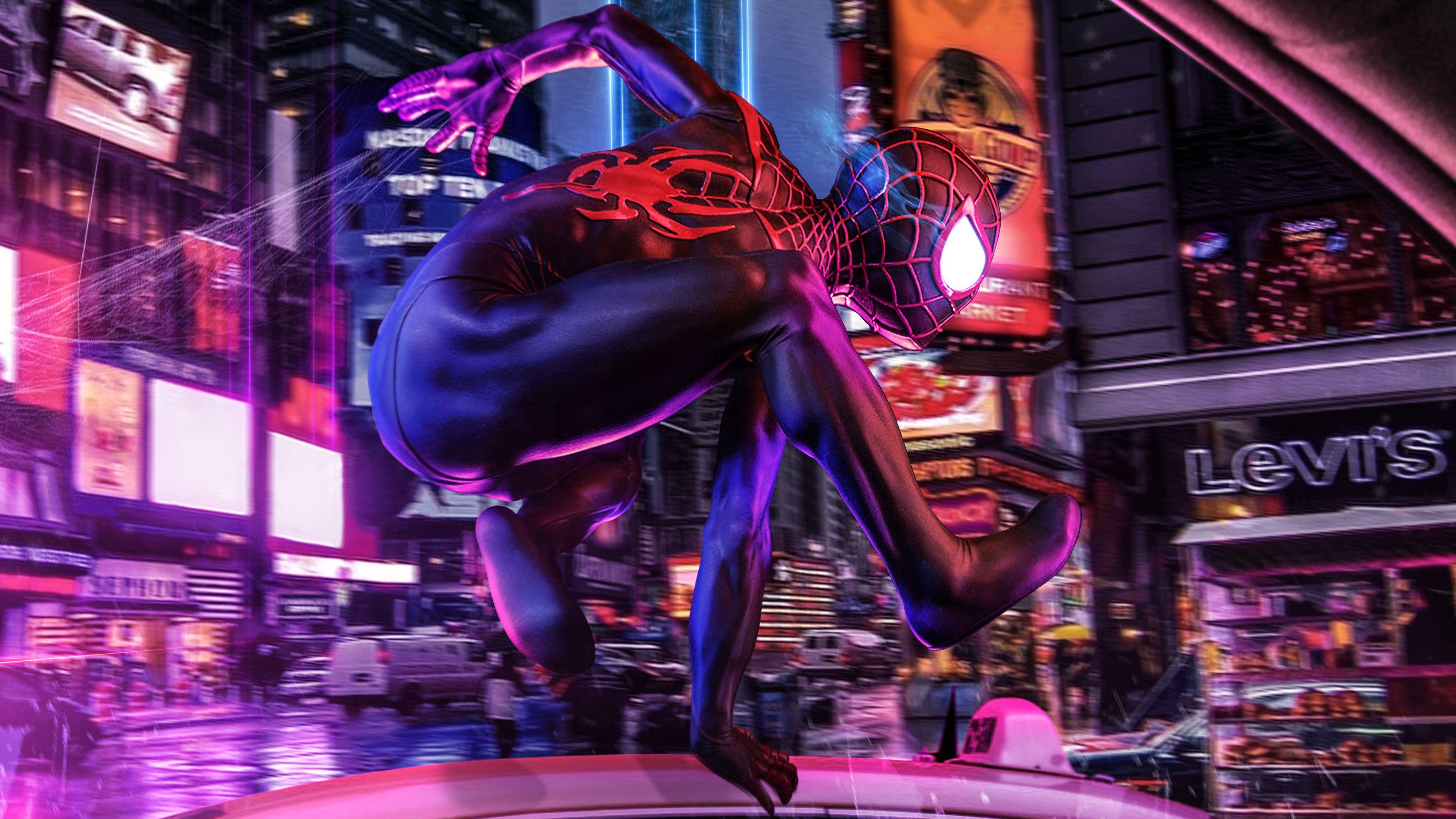 Wallpaper 4k SpiderMan Into The Spider Verse Movie 4k Art 2018