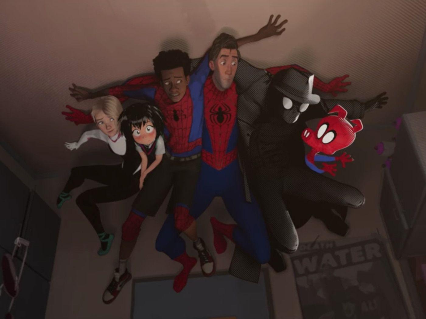 New Spider Man: Into The Spider Verse Trailer Features Six Spideys