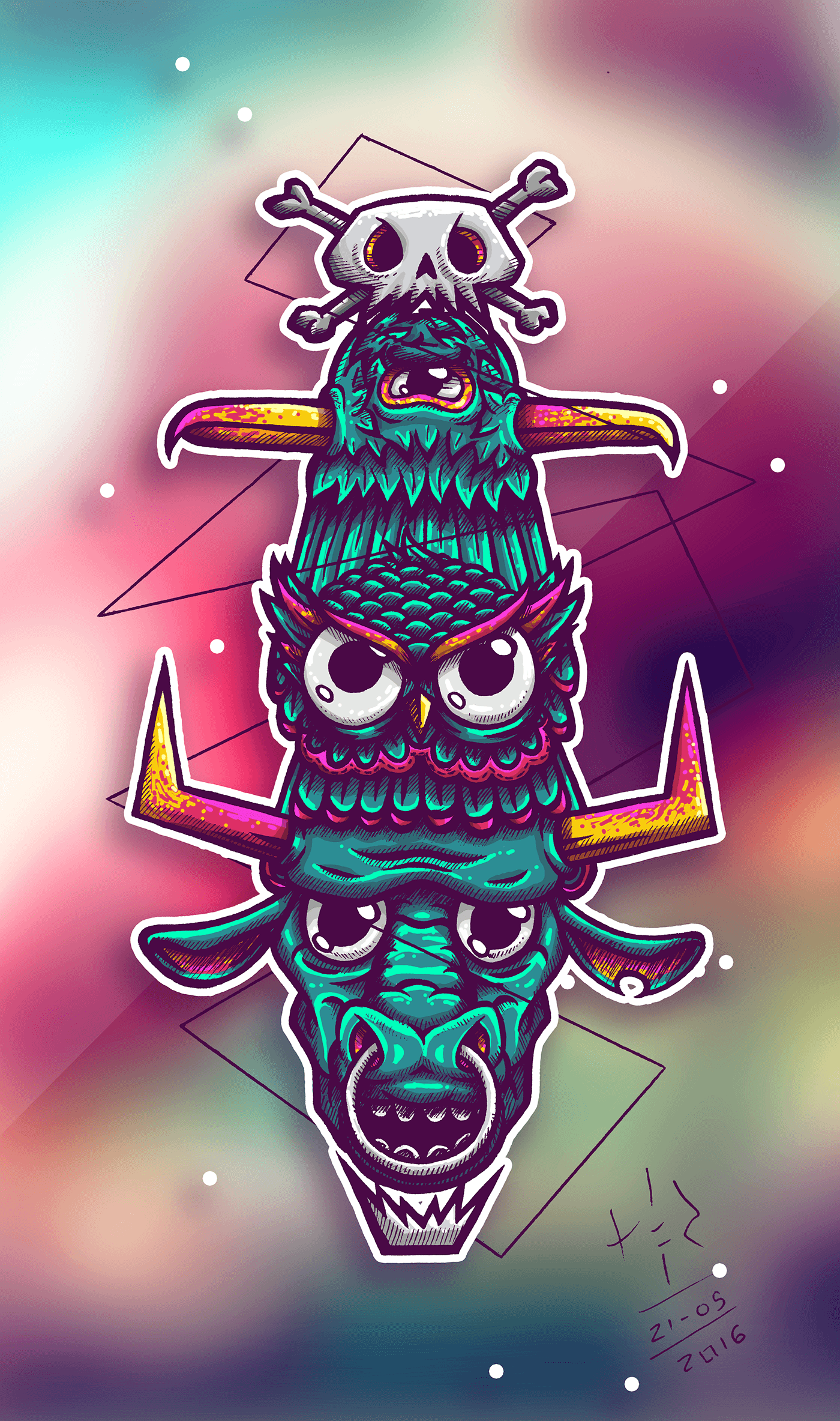 Amuletos • Amulets. by Puddin. via Behance. Tasarım. iPhone