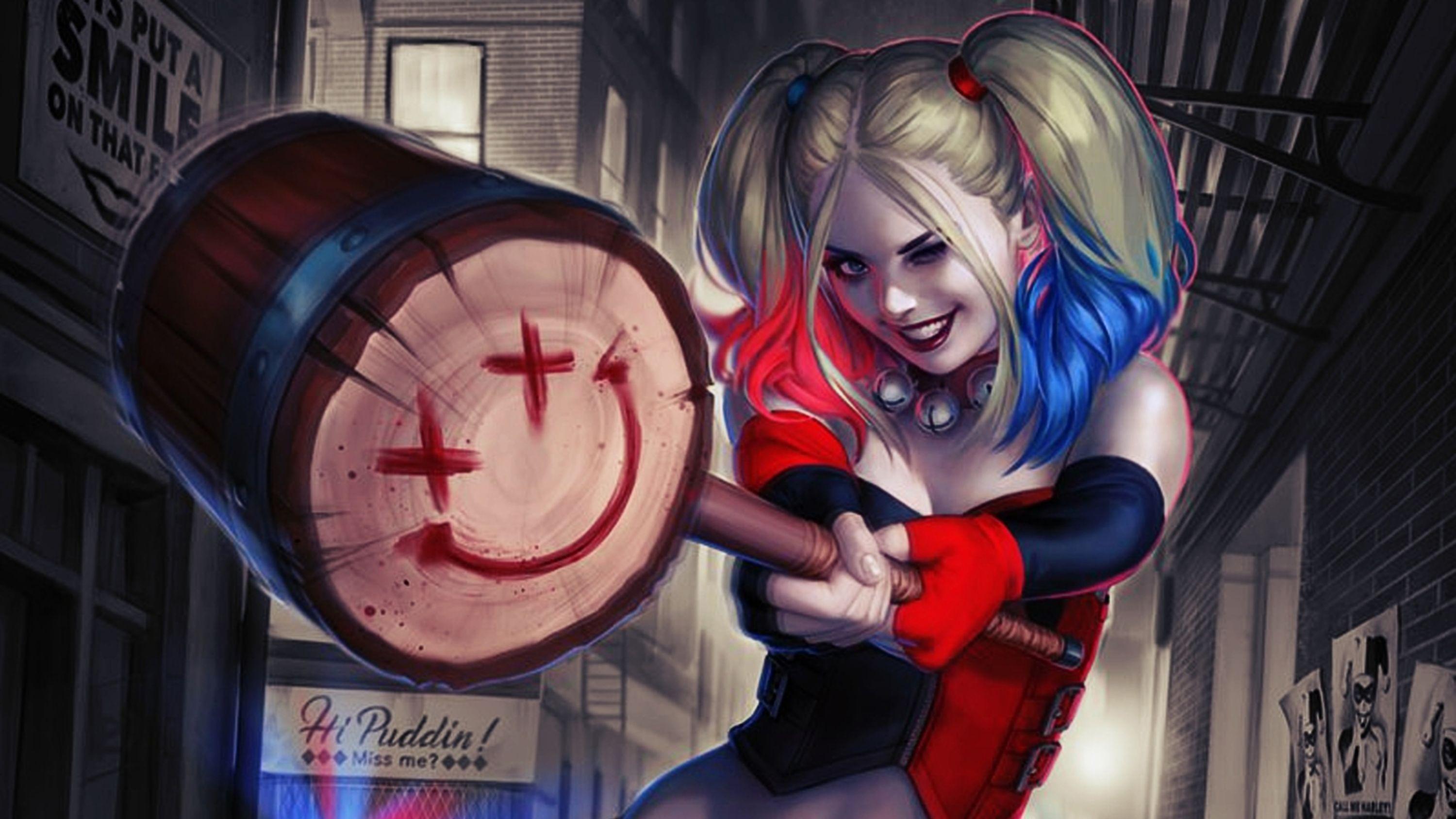 Harley Quinn New Art, HD Superheroes, 4k Wallpaper, Image