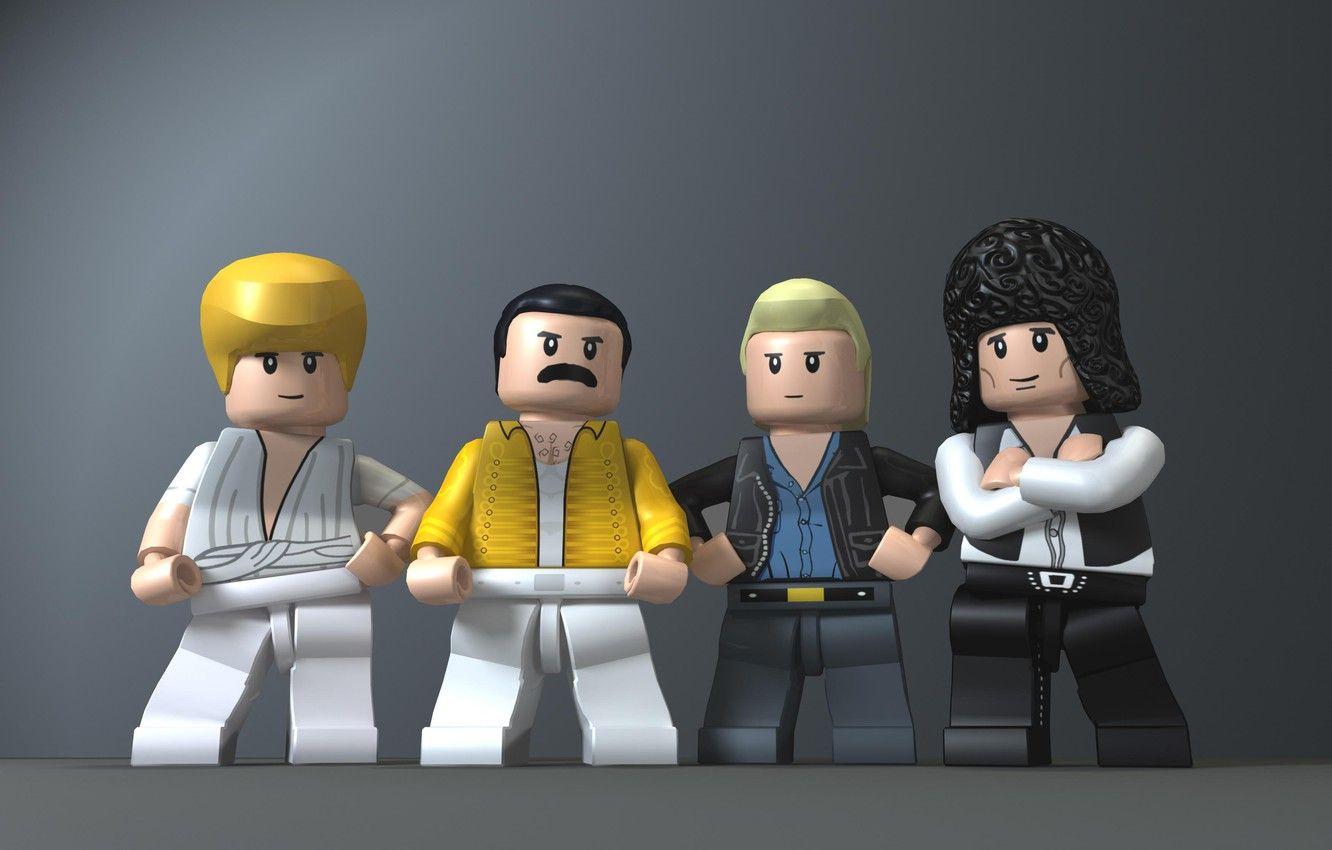 Wallpaper Queen, Freddie Mercury, Brian May, Roger Taylor, John