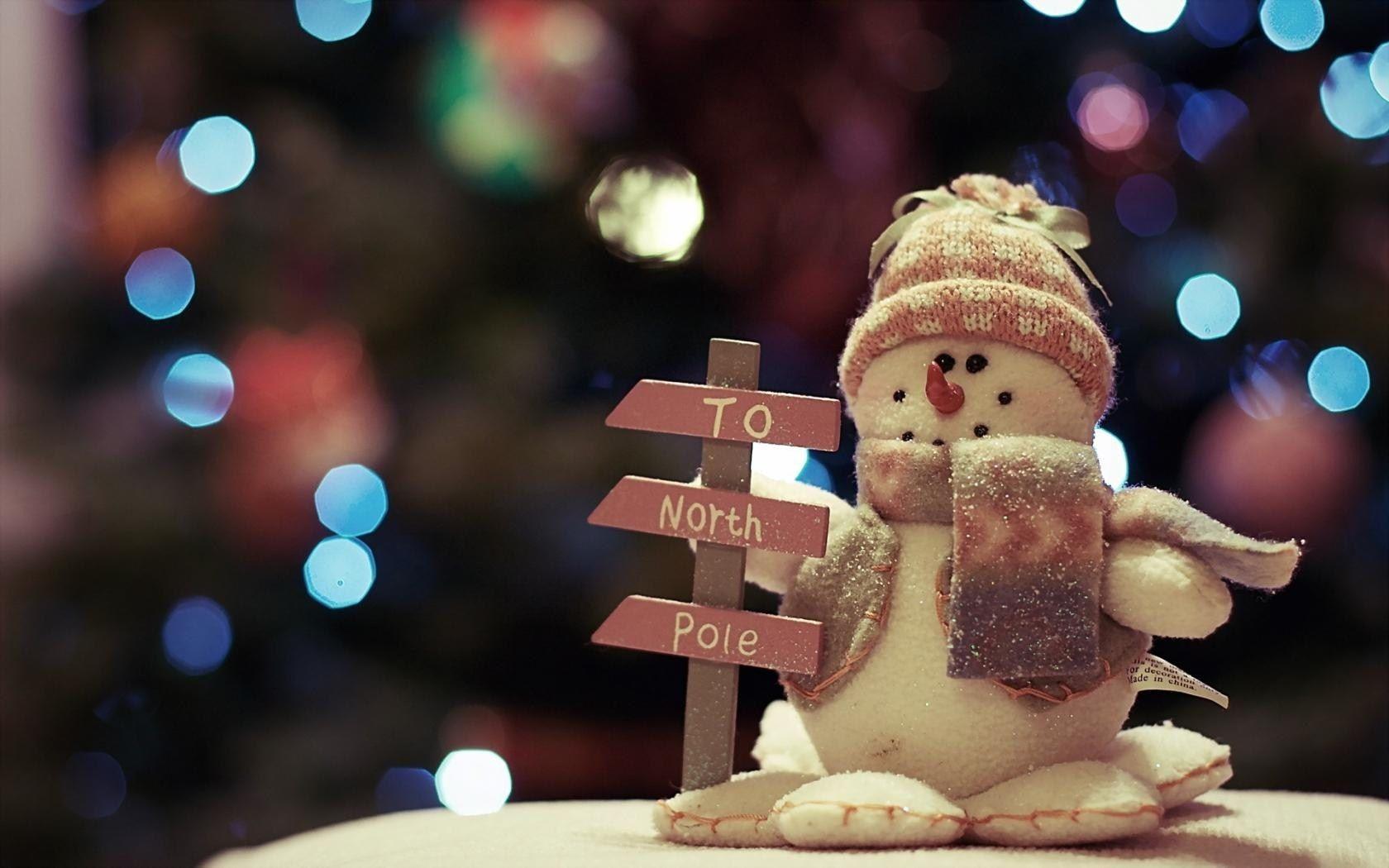 Snowmen Toys Christmas New Year HD Wallpaper. Free High Definition