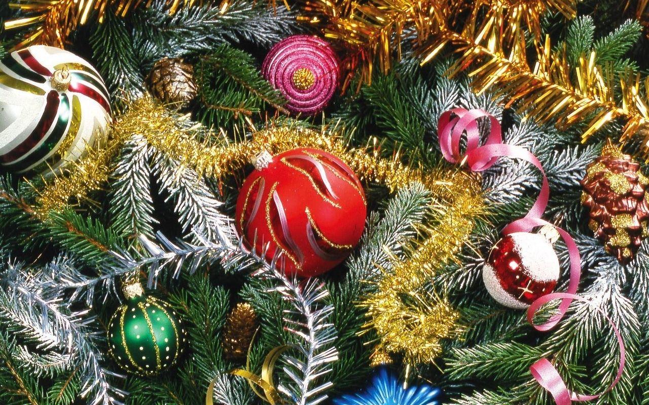 Download wallpaper 1280x800 christmas tree, needles, holiday