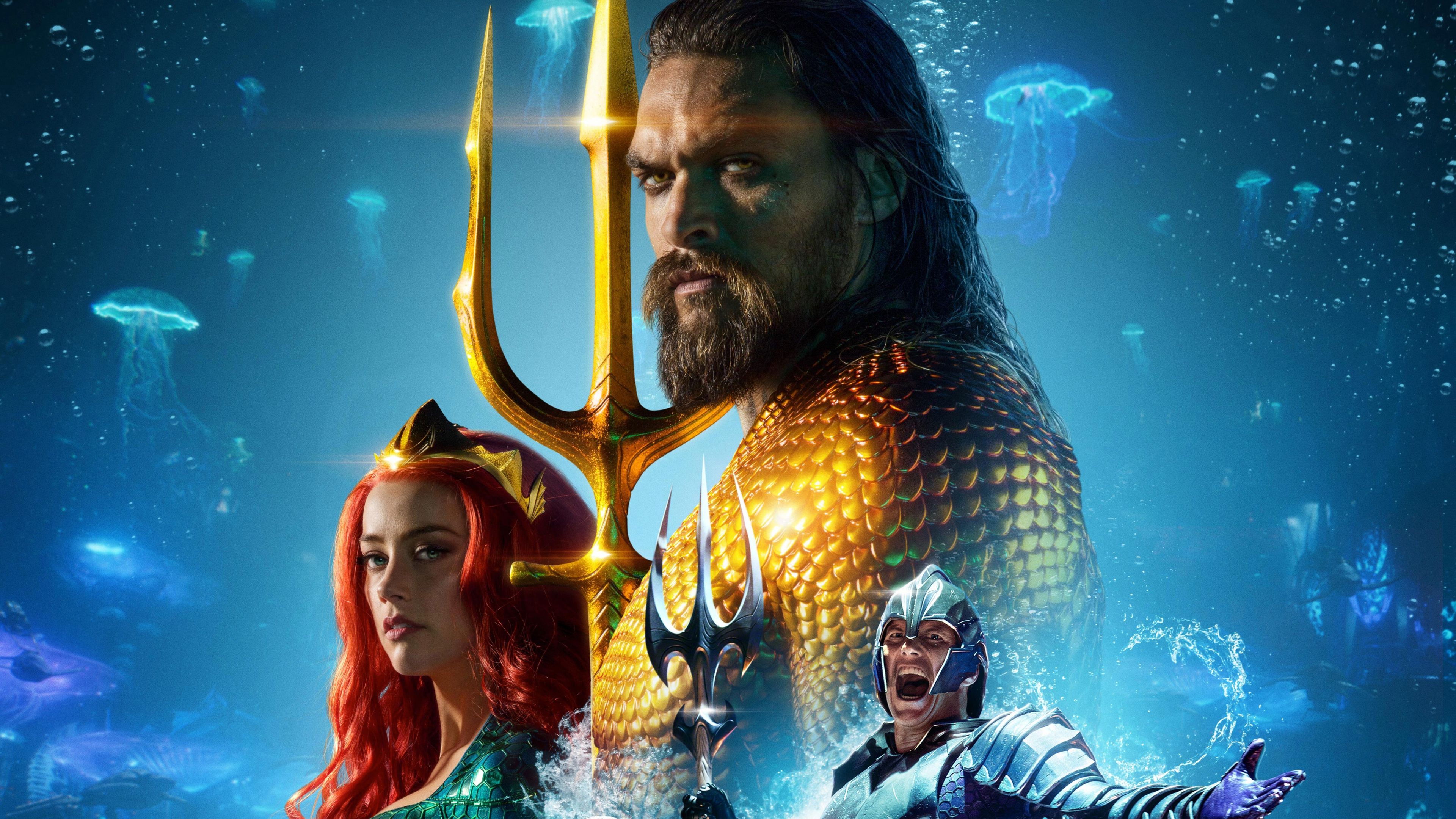 Wallpaper 4k Aquaman International Poster 4k 2018 Movies Wallpaper