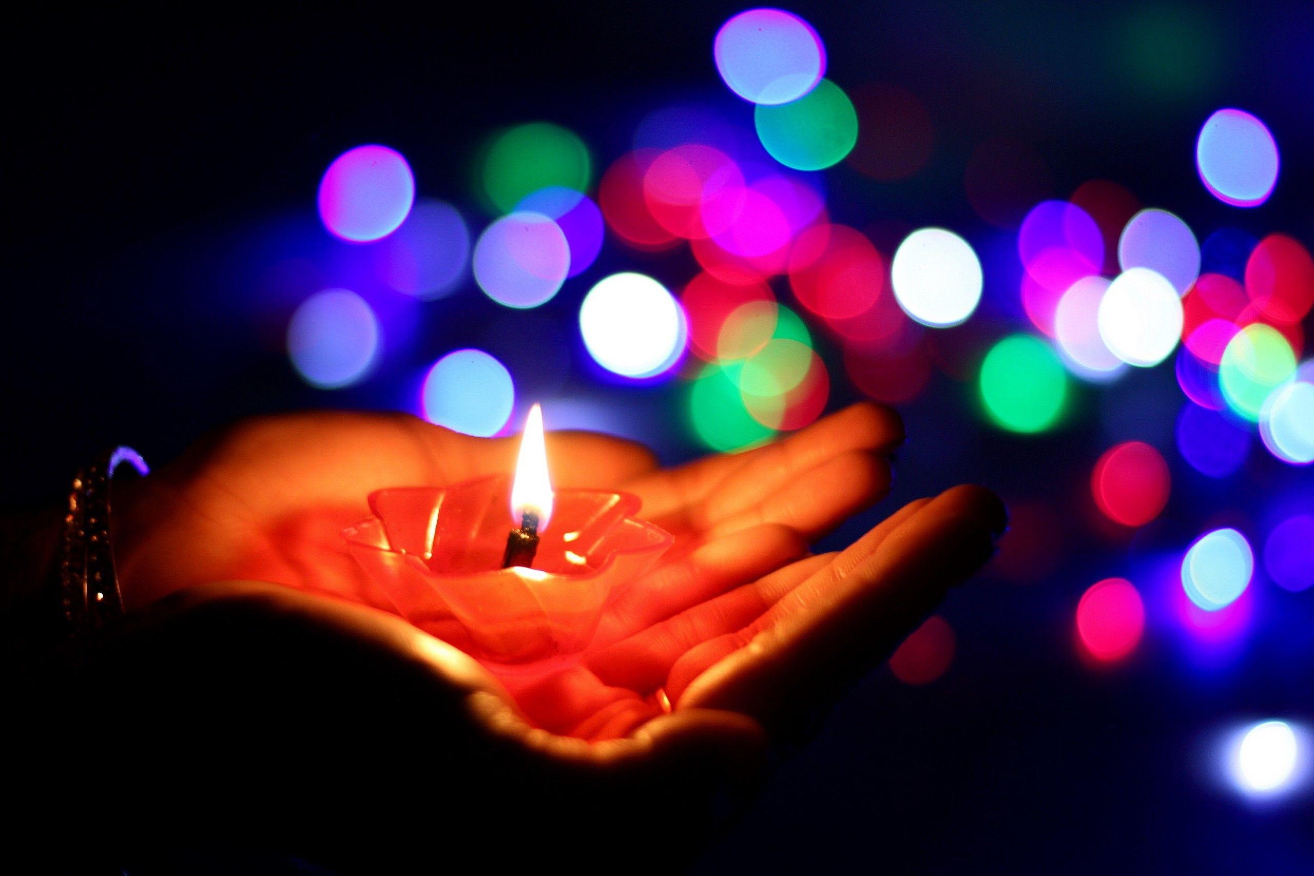 Diwali Night Candles Lights Wallpaper. Photography. Wallpaper