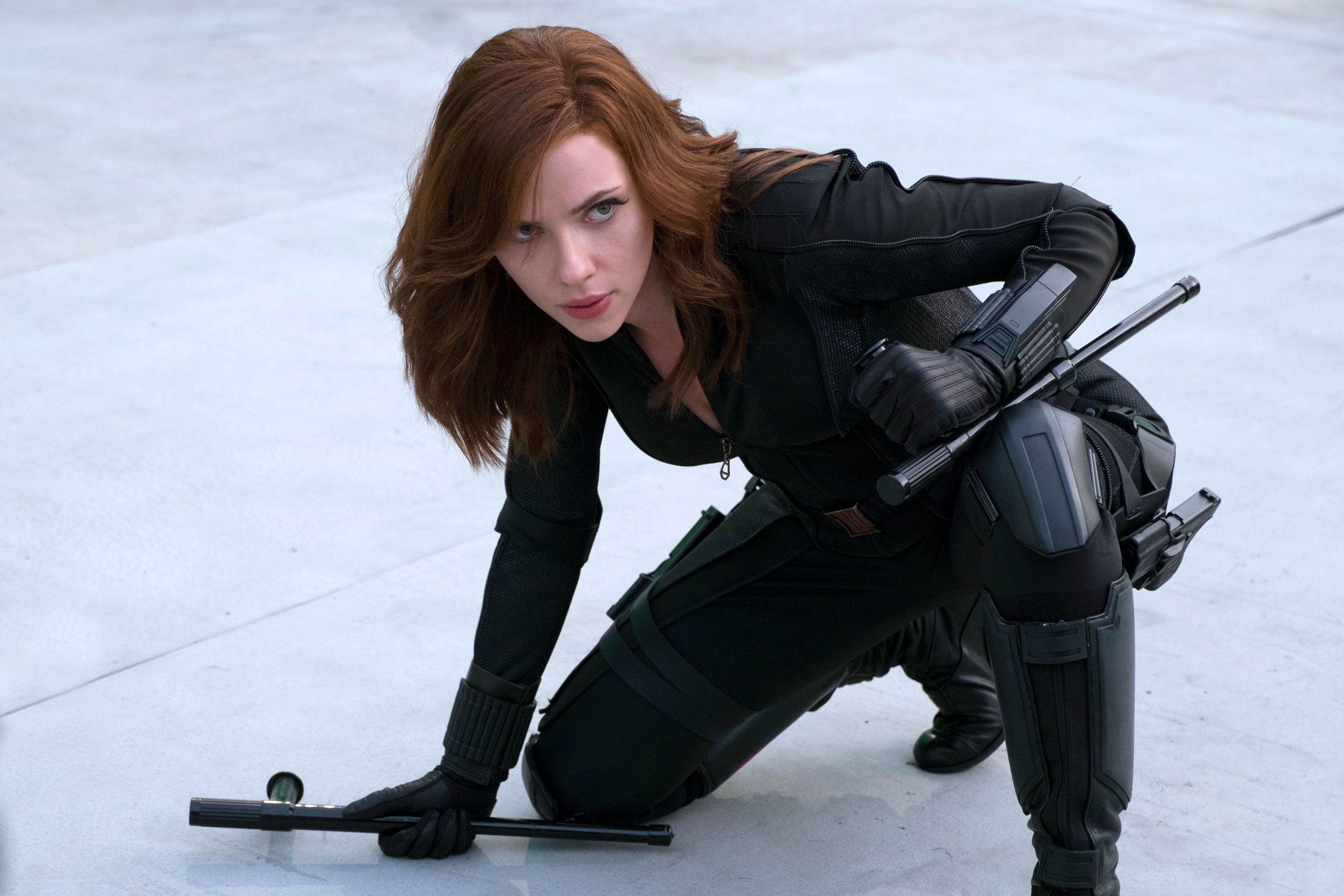 Wallpaper Scarlett Johansson, Black Widow, Captain America, Civil