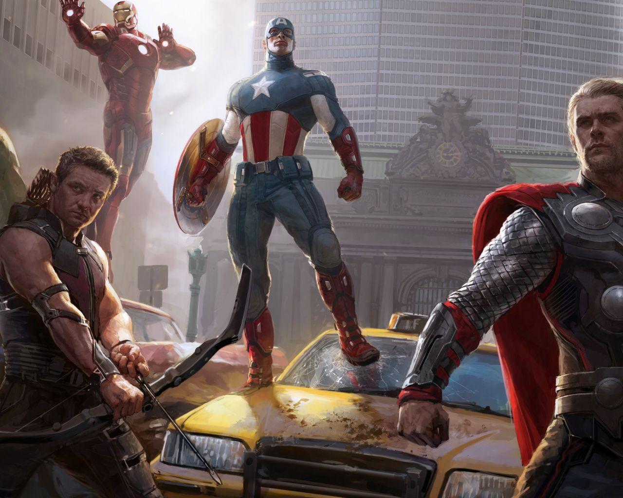 Download 1280x1024 Wallpaper Avengers Age of Ultron, Superhero
