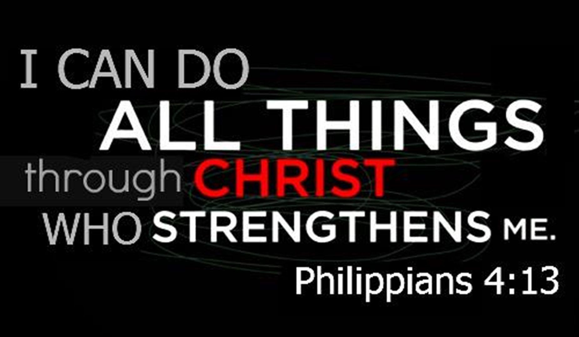 I Can Do All Things Through Christ Who Strengthens Me Wallpaper