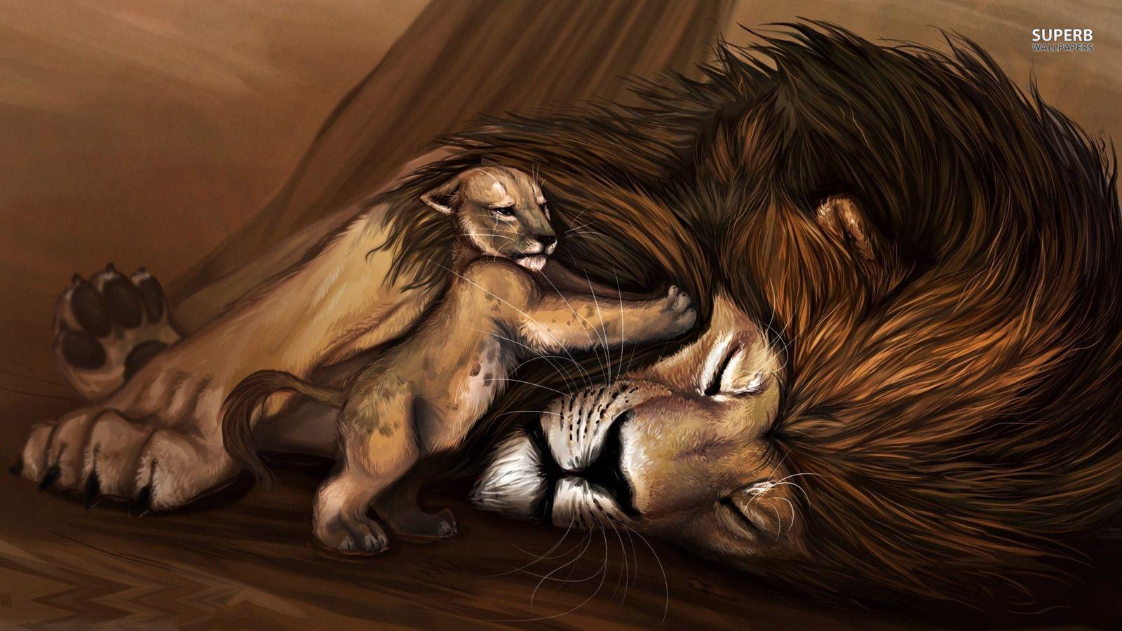 The Lion King image Simba and Mufasa HD wallpaper and background