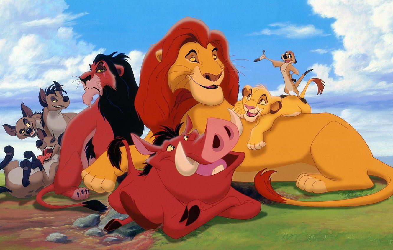 Wallpaper Disney, Timon, The Lion King, Simba, Pumbaa, Scar