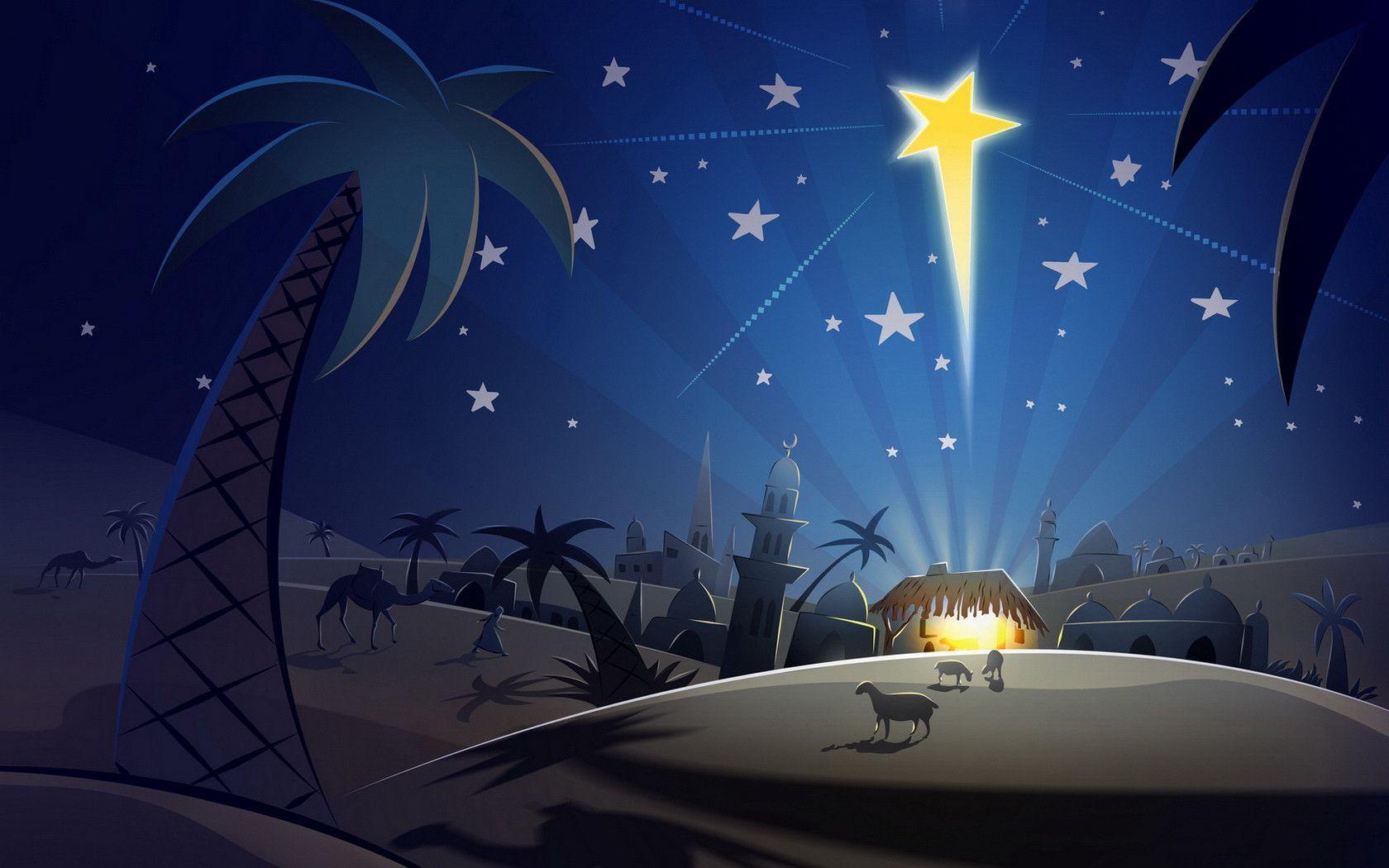 Christmas Nativity Background Image Background Worship