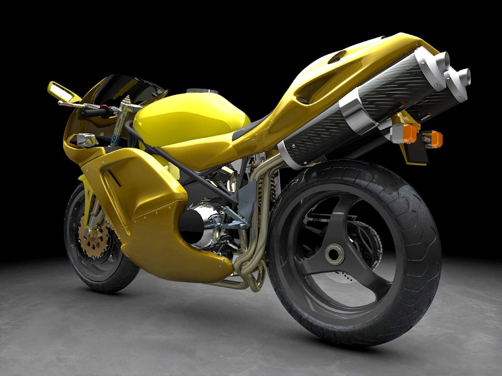 picture of Yellow Sports Bike HD Picture. HD Picture