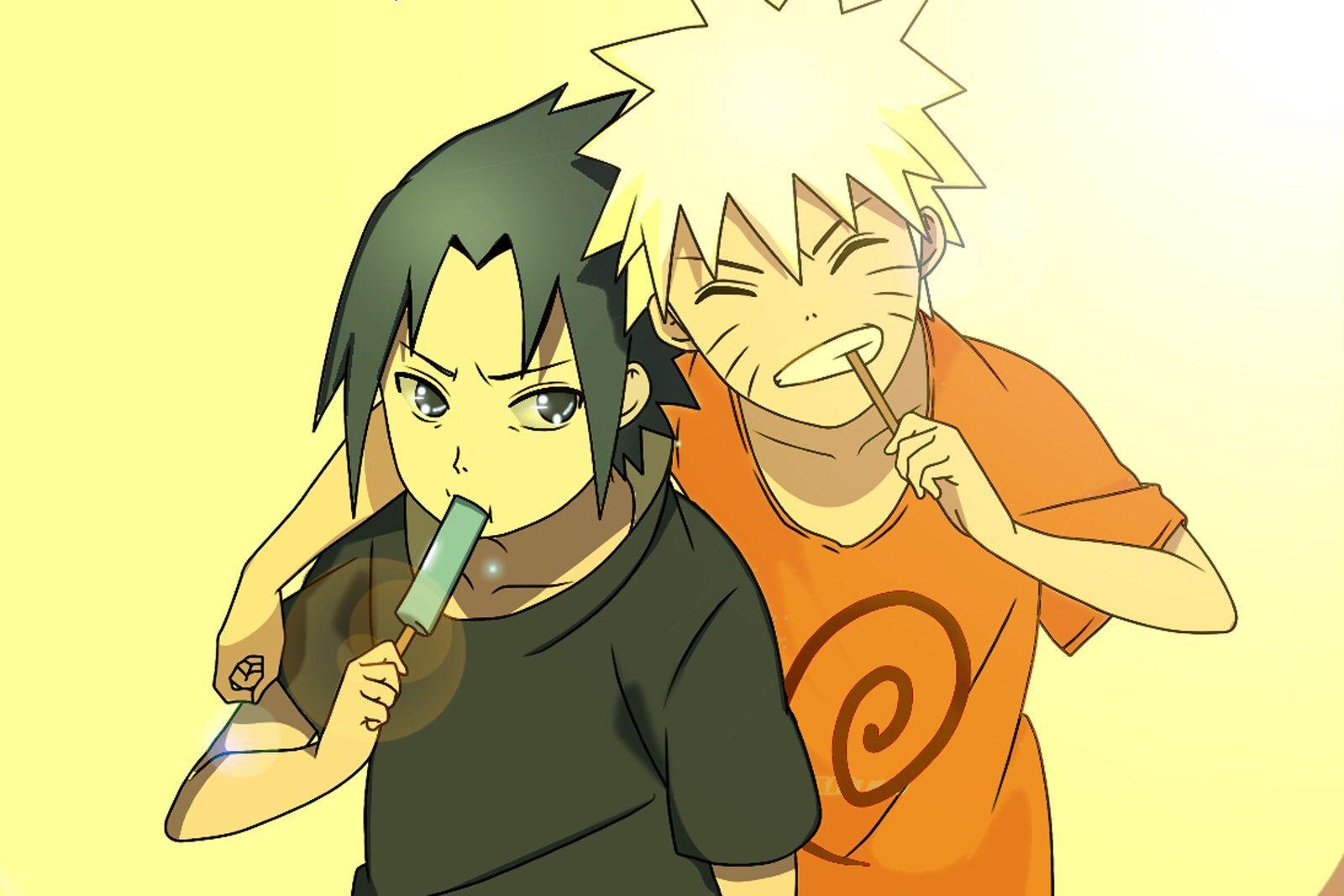 Little Sasuke and Naruto #naruto. Naruto. Naruto